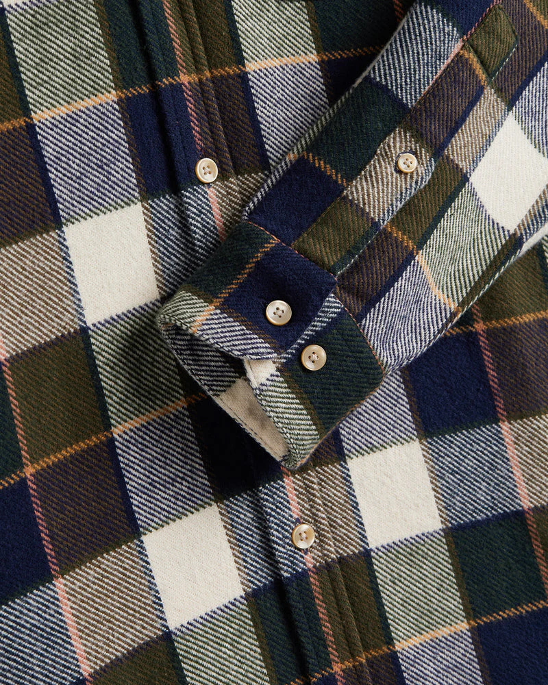 Portuguese Flannel Pine Shirt - Dark Green - Image 4