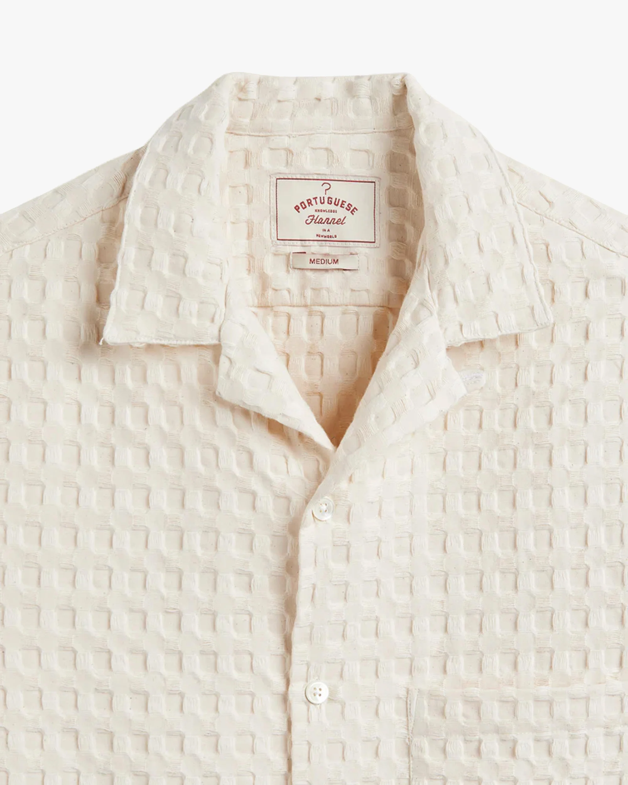 Portuguese Flannel Sands Shirt - Ecru - Image 3