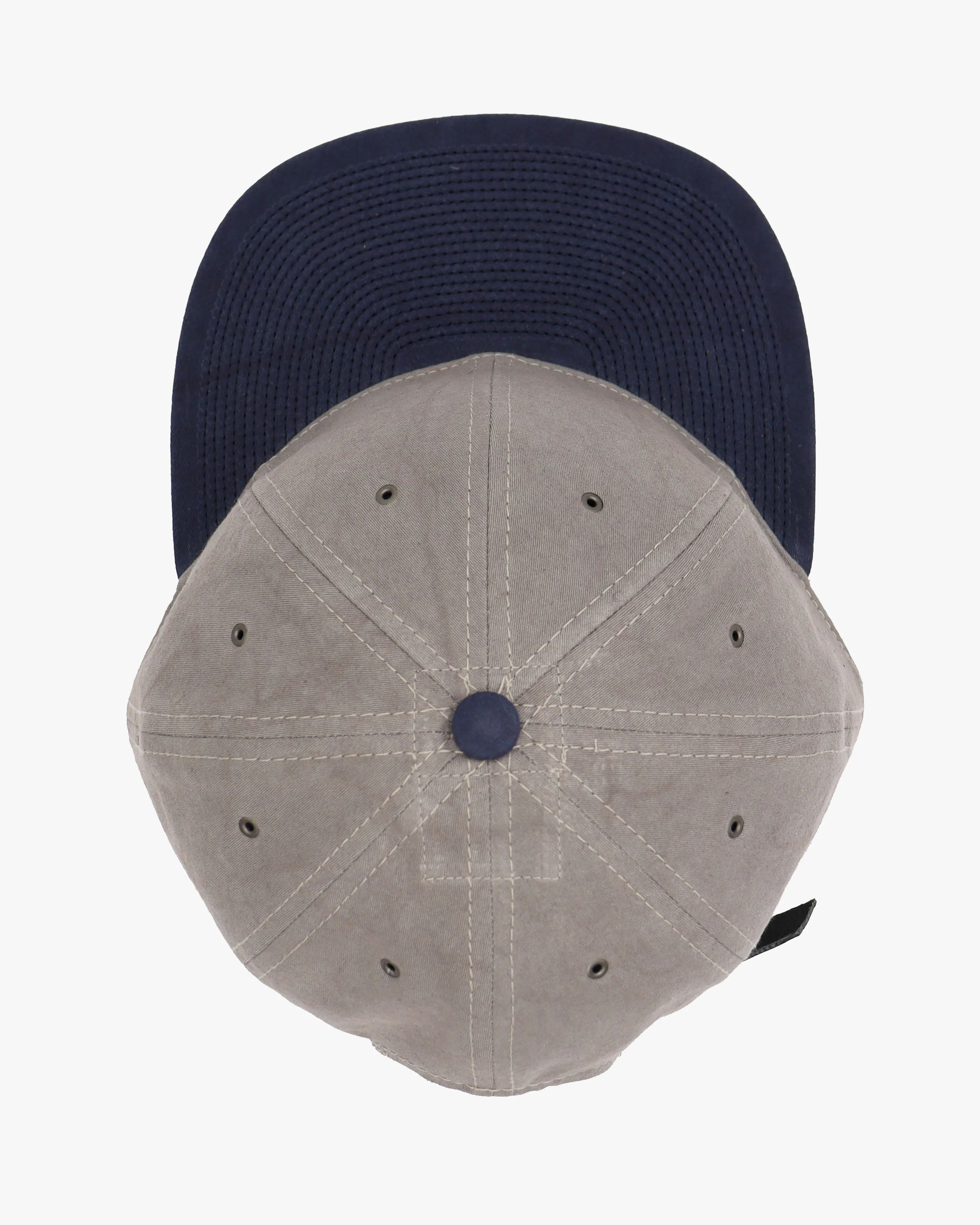 Poten Cotton Washer Cap - Grey / Navy - Image 6