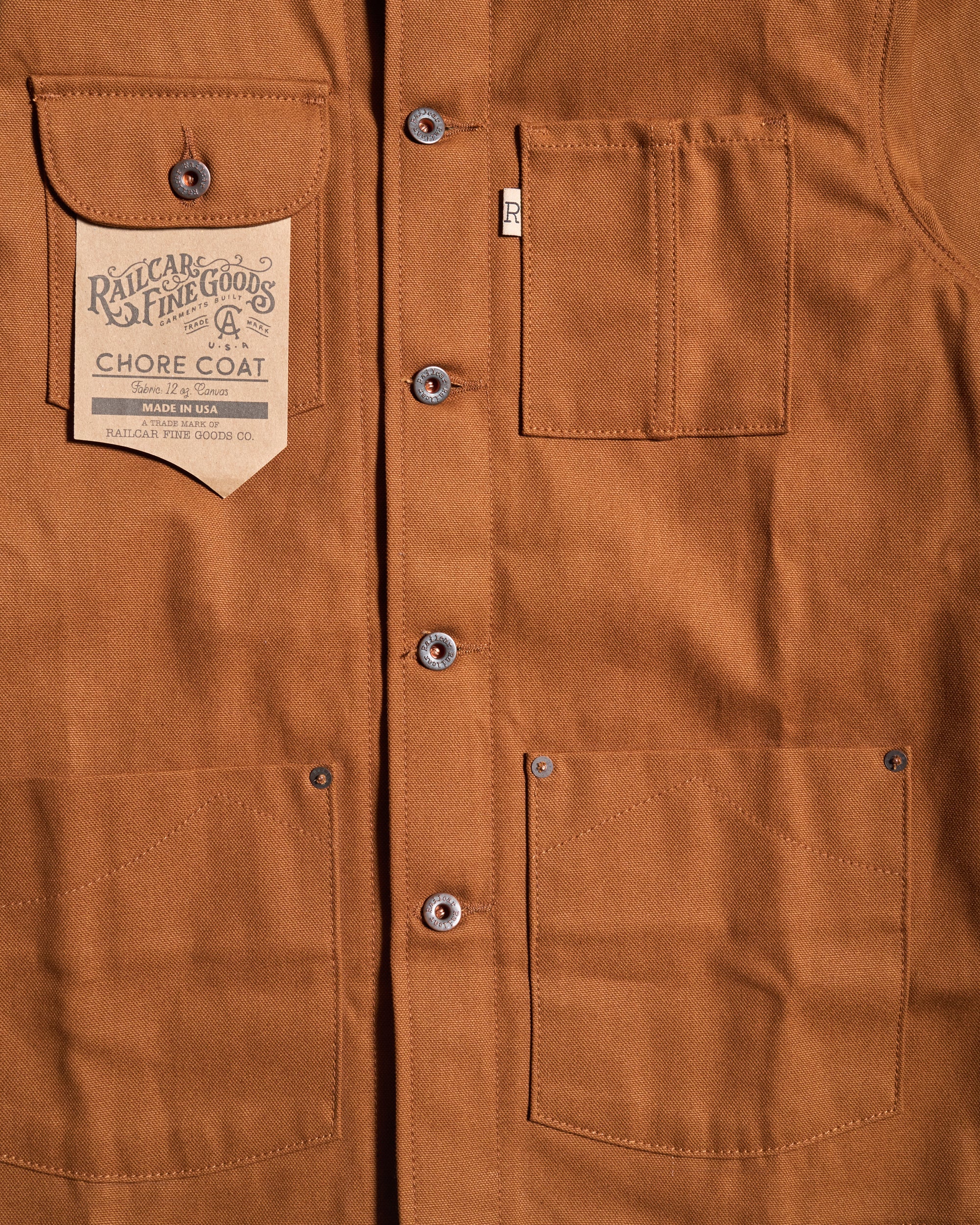 Railcar Fine Goods Chore Coat - 12oz Duck Canvas - Image 3