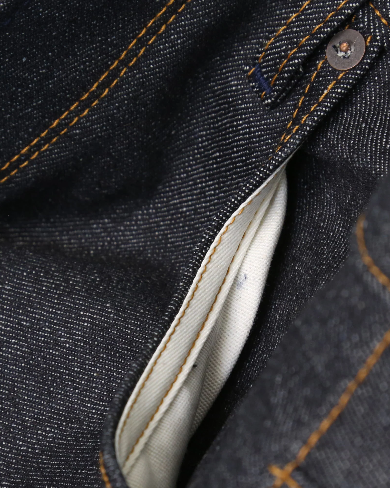 Railcar Fine Goods Rebels Straight Leg Mens Jeans - X100 15oz Japanese Dark Indigo Selvedge - Image 8
