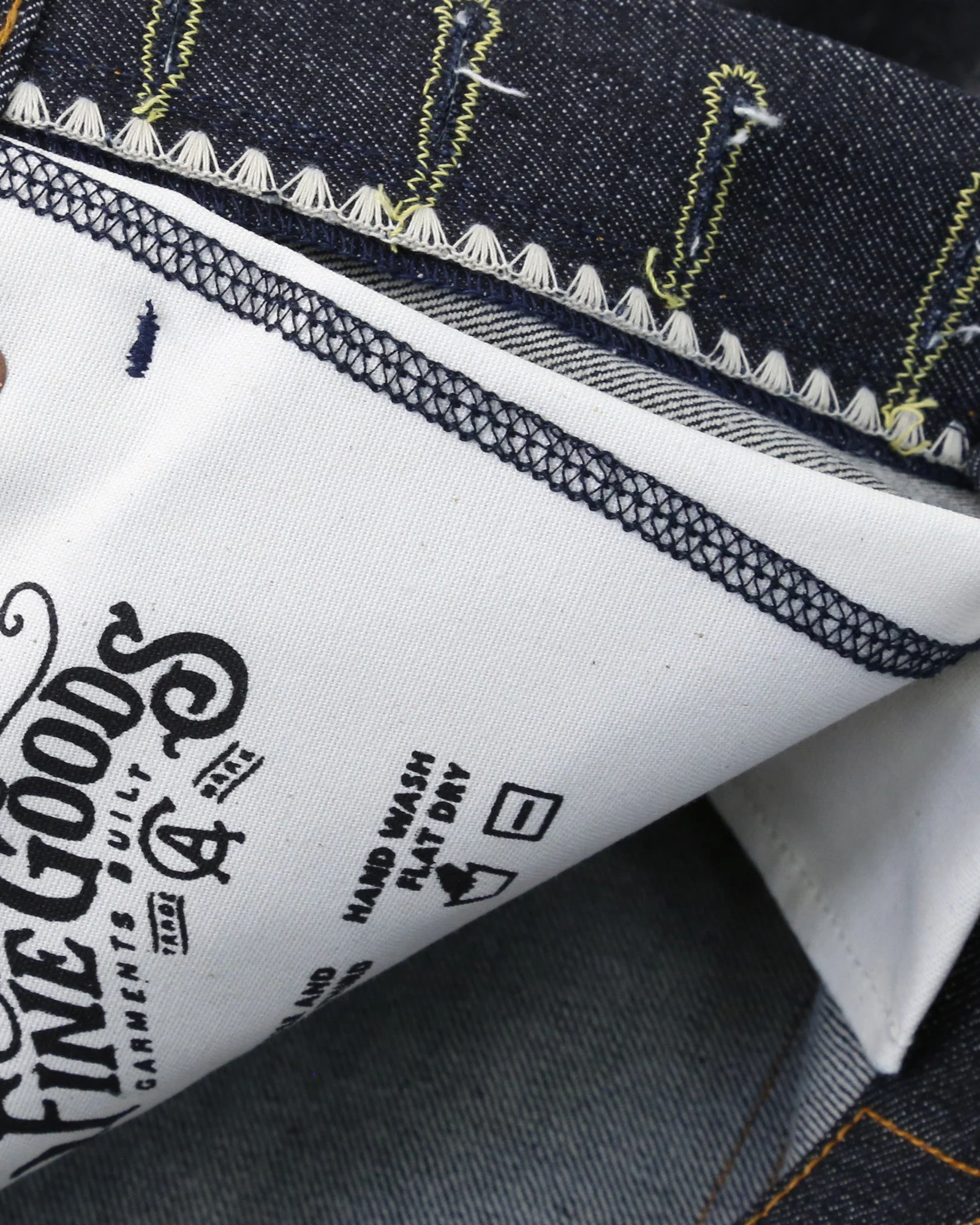 Railcar Fine Goods Spikes Slim Tapered Mens Jeans - X100 15oz Japanese Dark Indigo Selvedge - Image 7