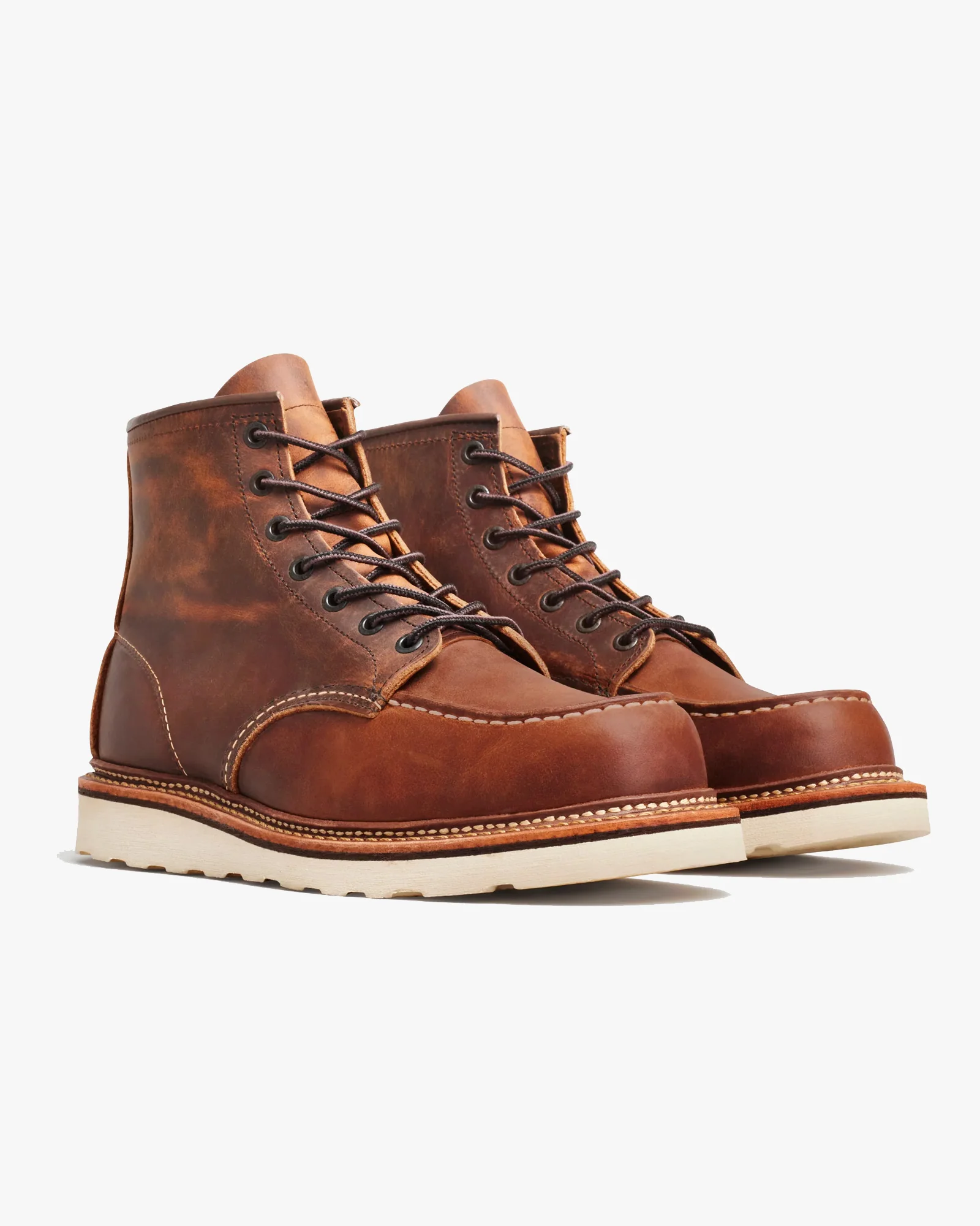 Red Wing 1907 Classic 6-Inch Moc Toe Boots - Copper Rough & Tough - Image 3