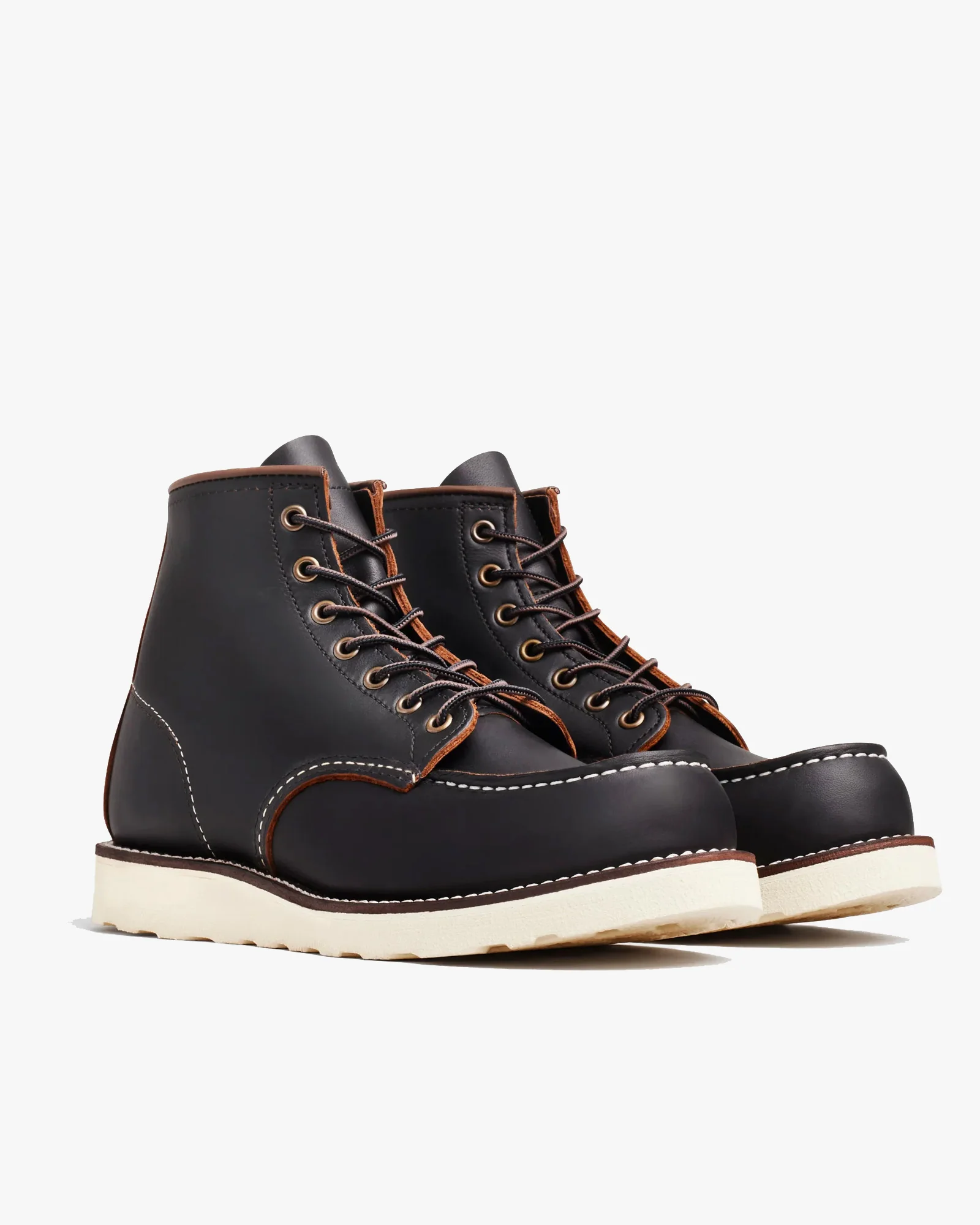 Red Wing 8849 Classic 6-Inch Moc Toe Boots - Black Prairie - Image 3