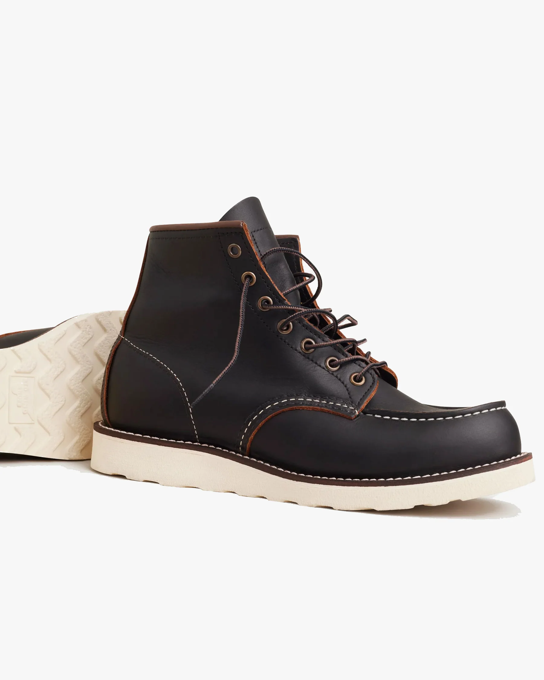 Red Wing 8849 Classic 6-Inch Moc Toe Boots - Black Prairie - Image 4