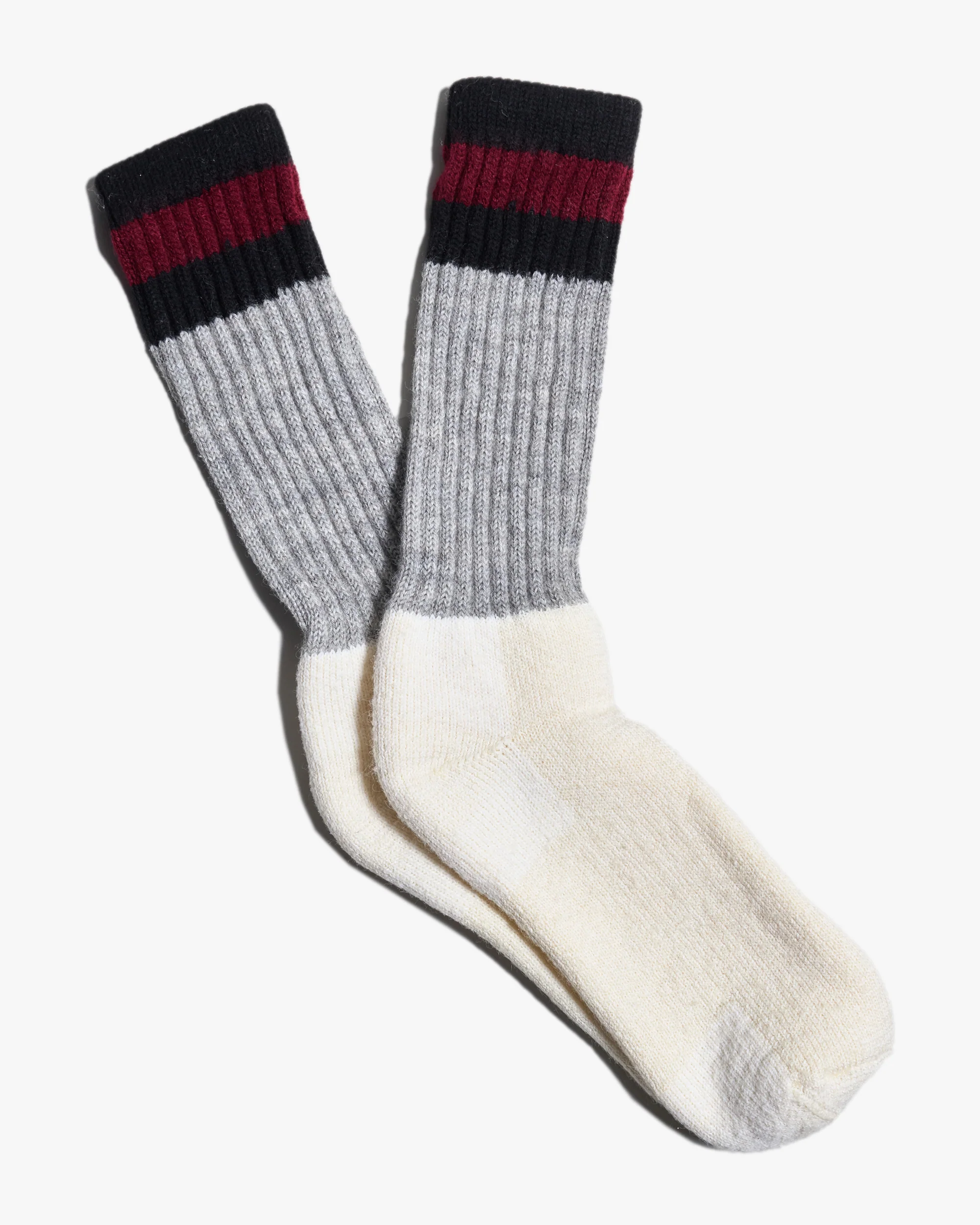 Red Wing 97160 Arctic Mid Calf Socks - Natural / Charcoal