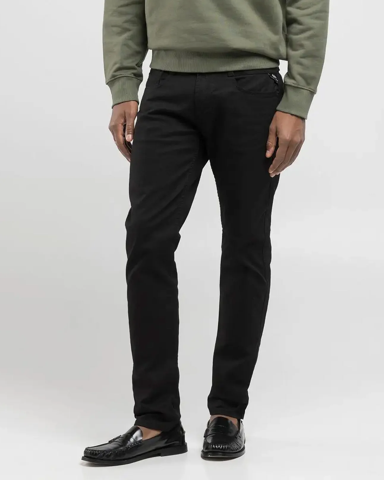 Replay Anbass Slim Fit Mens Jeans - Black