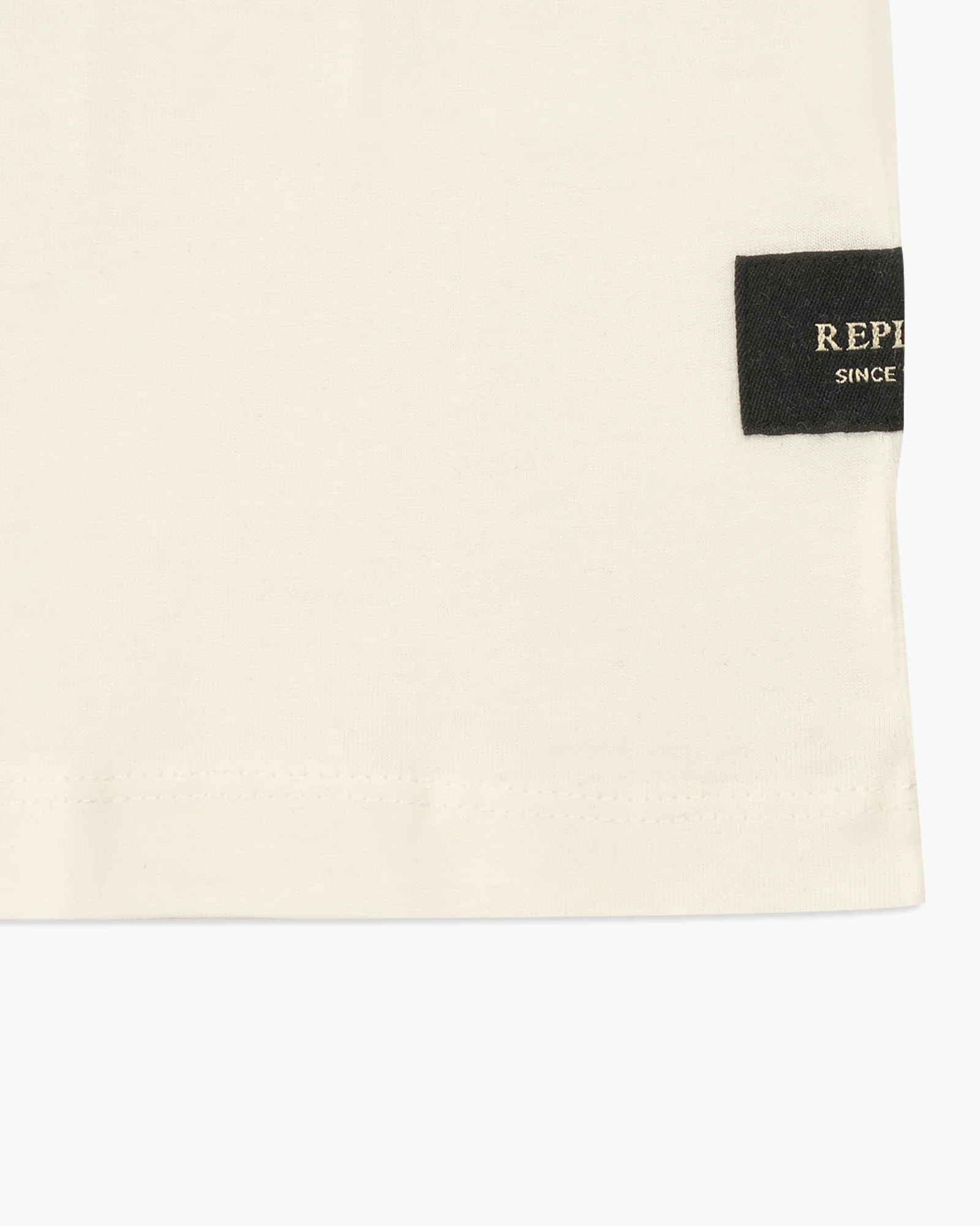 Replay Crew Neck Tee - Natural White - Image 5