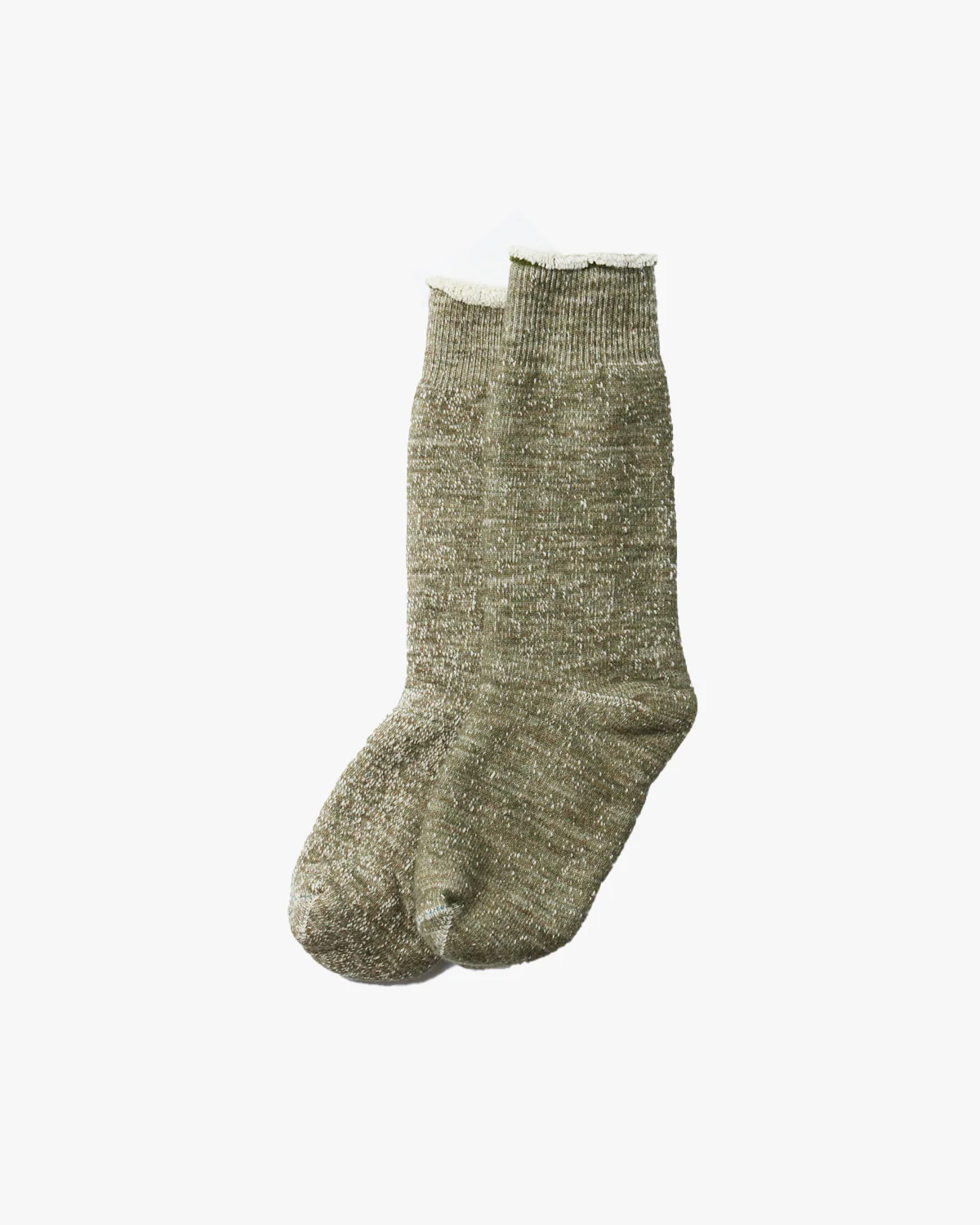 RoToTo R1001 Double Face Crew Socks - Army Green