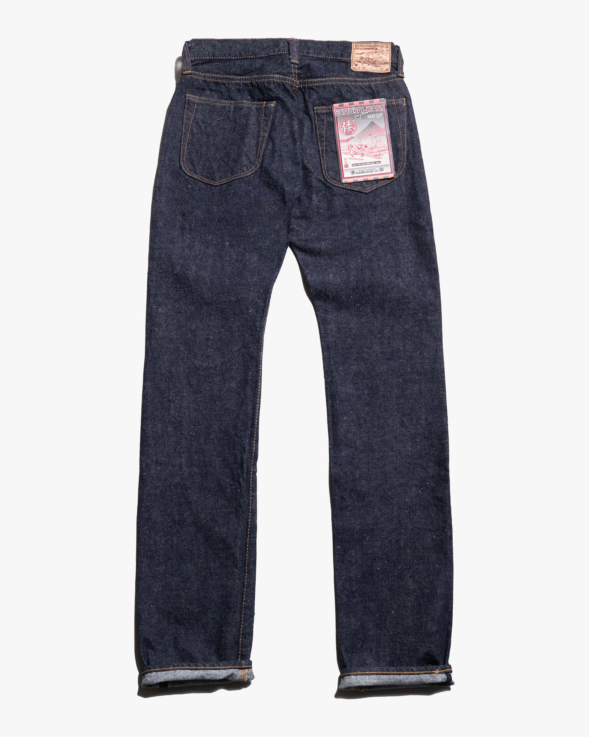 Samurai Jeans S003JP Slim Straight 15oz Yamato Selvedge Jeans - Indigo Onewash - Image 3