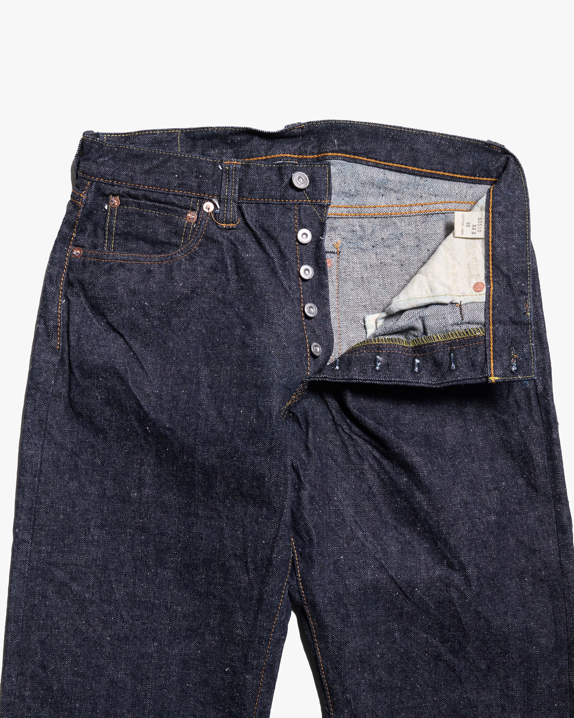 Samurai Jeans S0510XXII Regular Straight Otokogi 15oz Selvedge Jeans - Indigo Onewash - Image 4