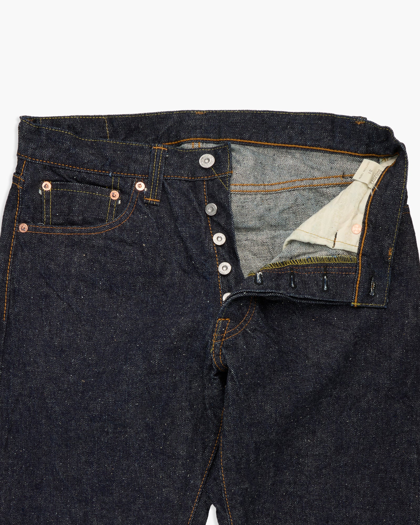 Samurai Jeans S0520XX Regular Tapered 15oz 'Otokogi' Selvedge Mens Jeans - Onewash - Image 6