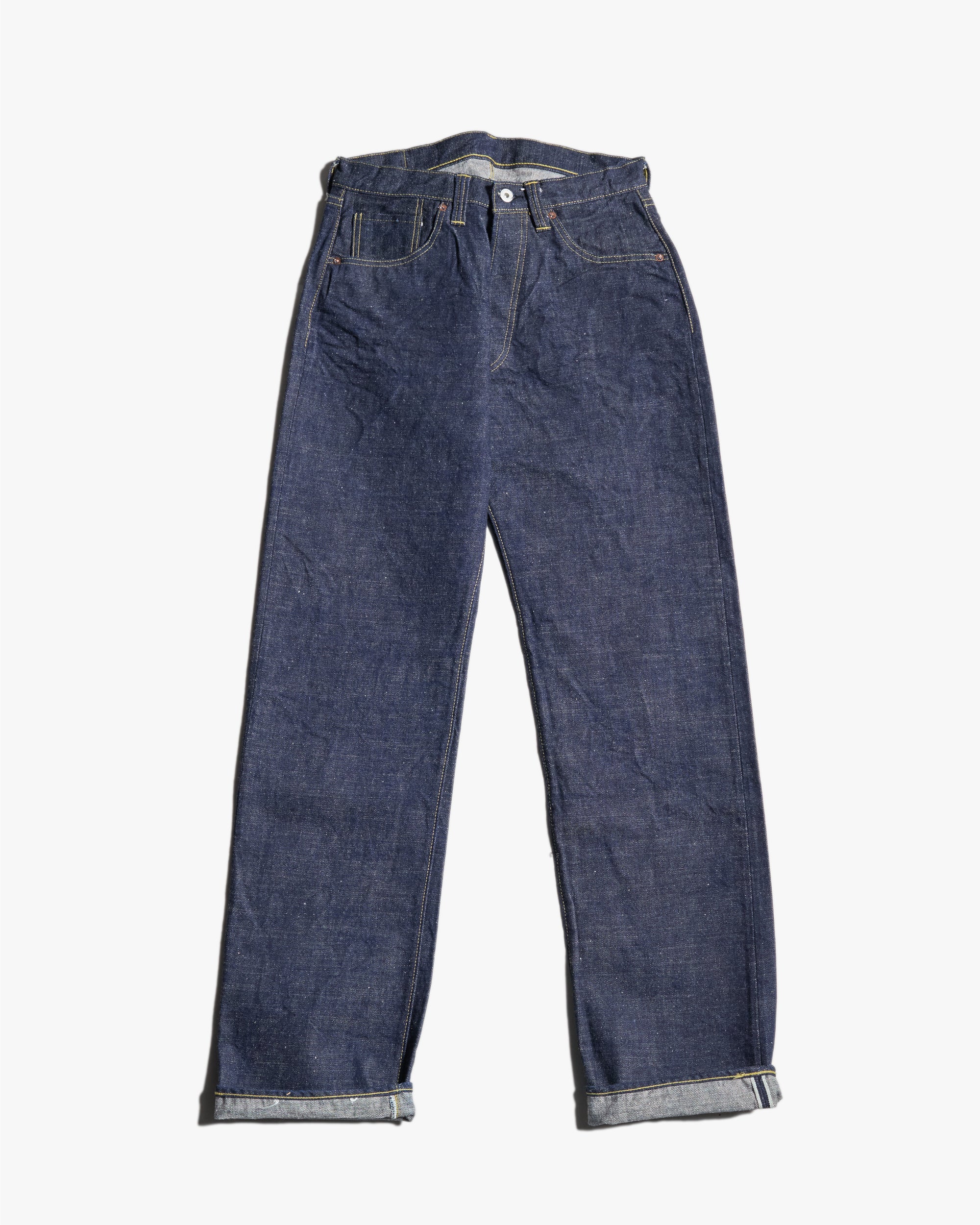 Samurai Jeans S2000HXII Samurai Cotton GL3 Model '44 Style Wide Straight 15.8oz Selvedge Jeans - Onewash - Image 5