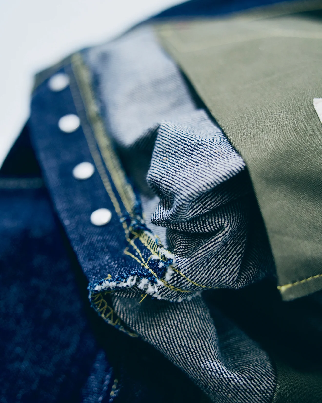 Samurai Jeans S2000HXII Samurai Cotton GL3 Model '44 Style Wide Straight 15.8oz Selvedge Jeans - Onewash - Image 8