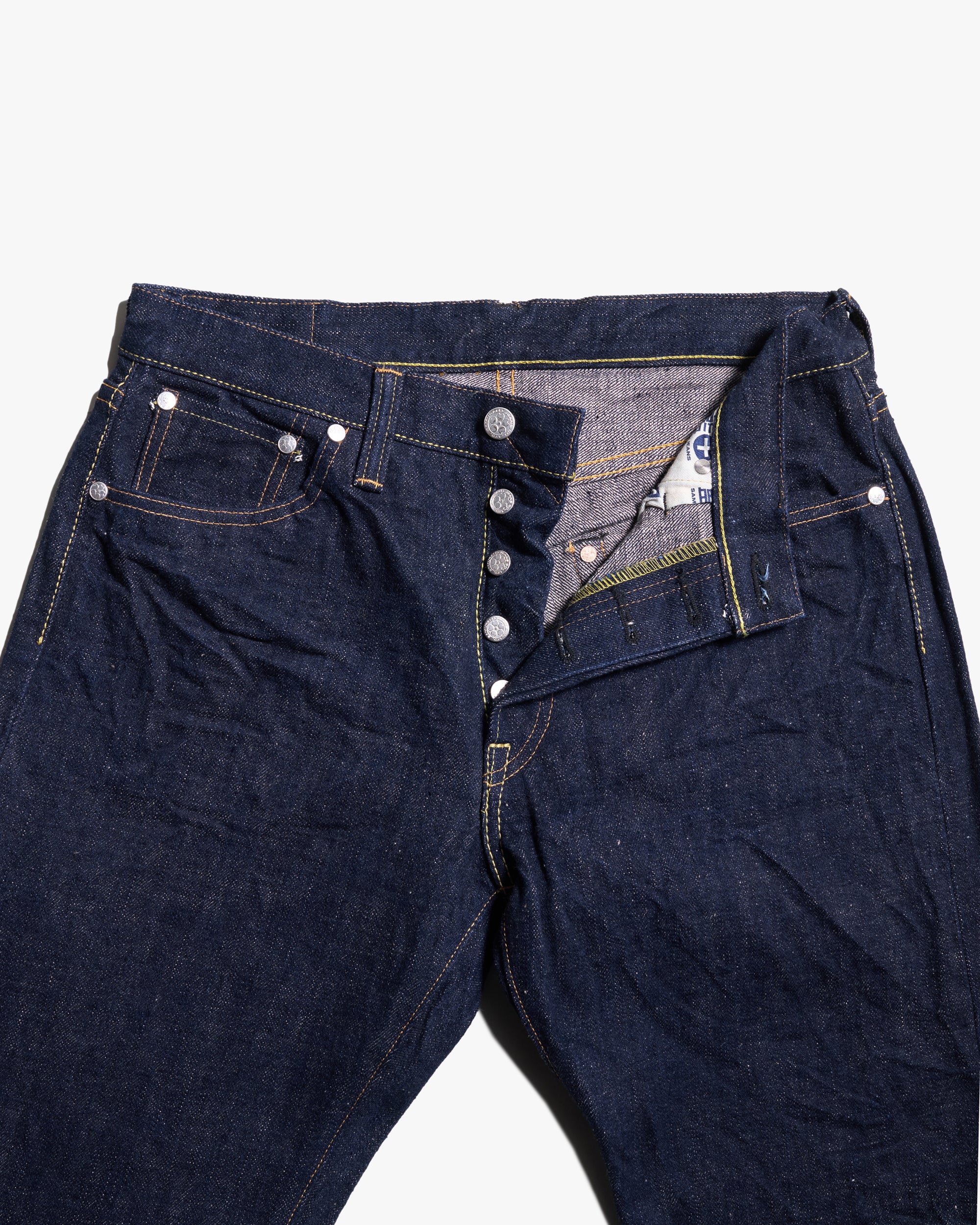 Samurai Jeans S500AX-SAKURA Regular Straight 18oz AI Plus Sakura Selvedge Jeans - Indigo - Image 6