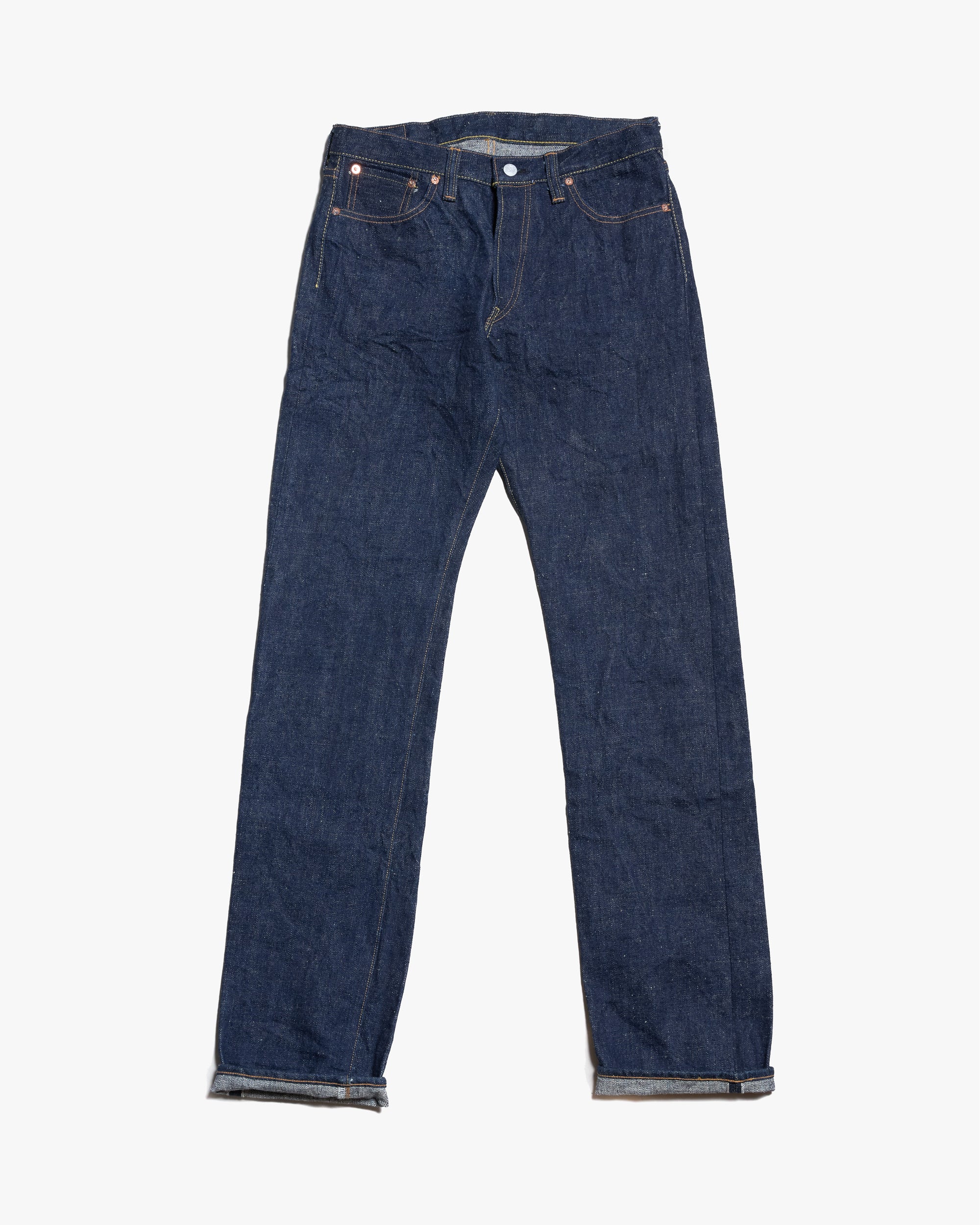 Samurai Jeans S500AX Regular Straight 18oz AI Plus Selvedge Jeans - Indigo Onewash - Image 3