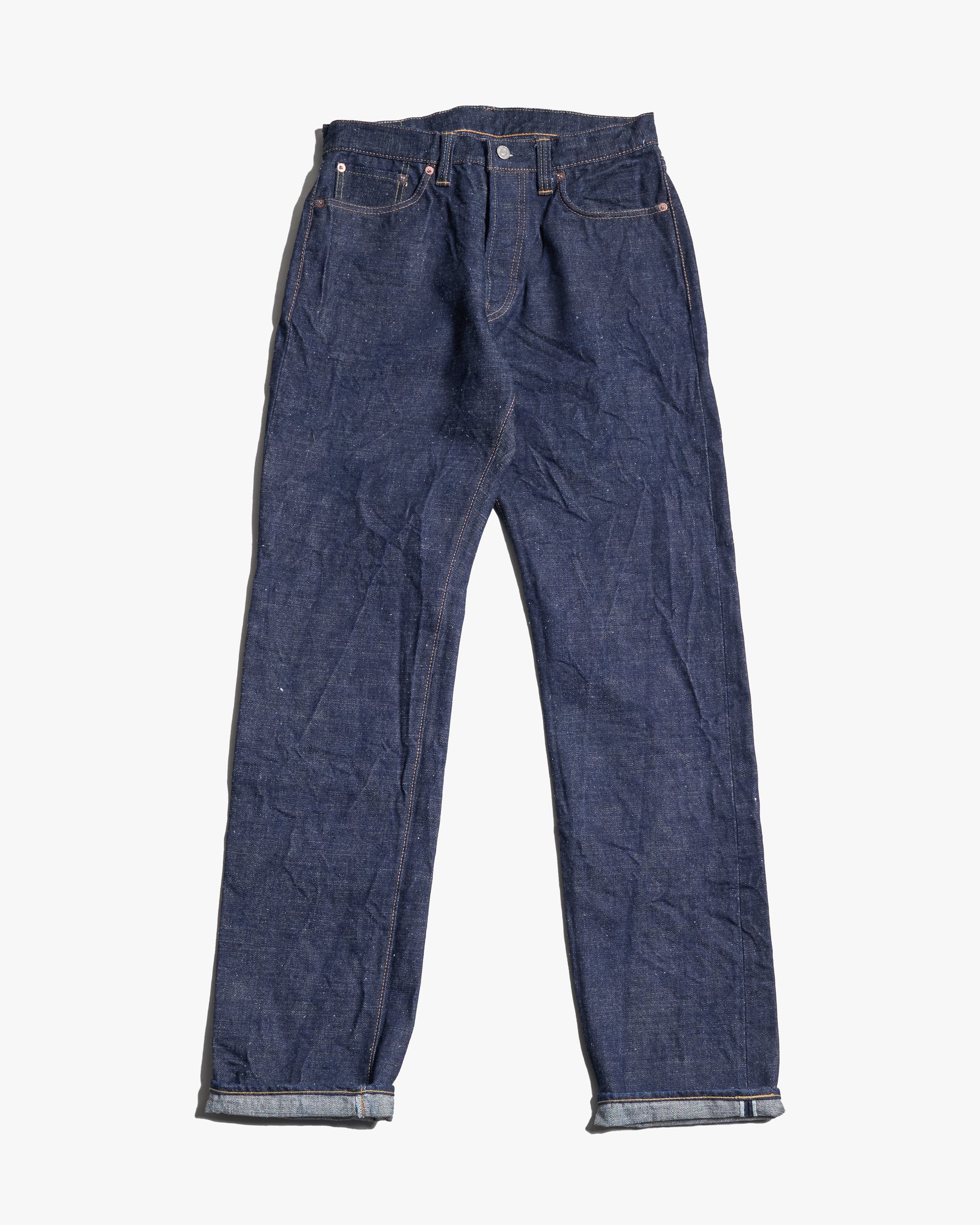 Samurai Jeans S510HXII Regular Straight 15.8oz Samurai Cotton GL3 Selvedge Jeans - Indigo Onewash - Image 3