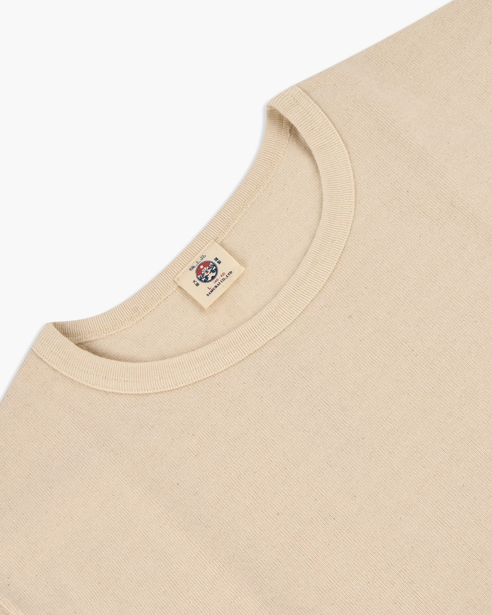Samurai Jeans SJST-TW01 10/2 Extra Heavyweight Tee - Off White - Image 2