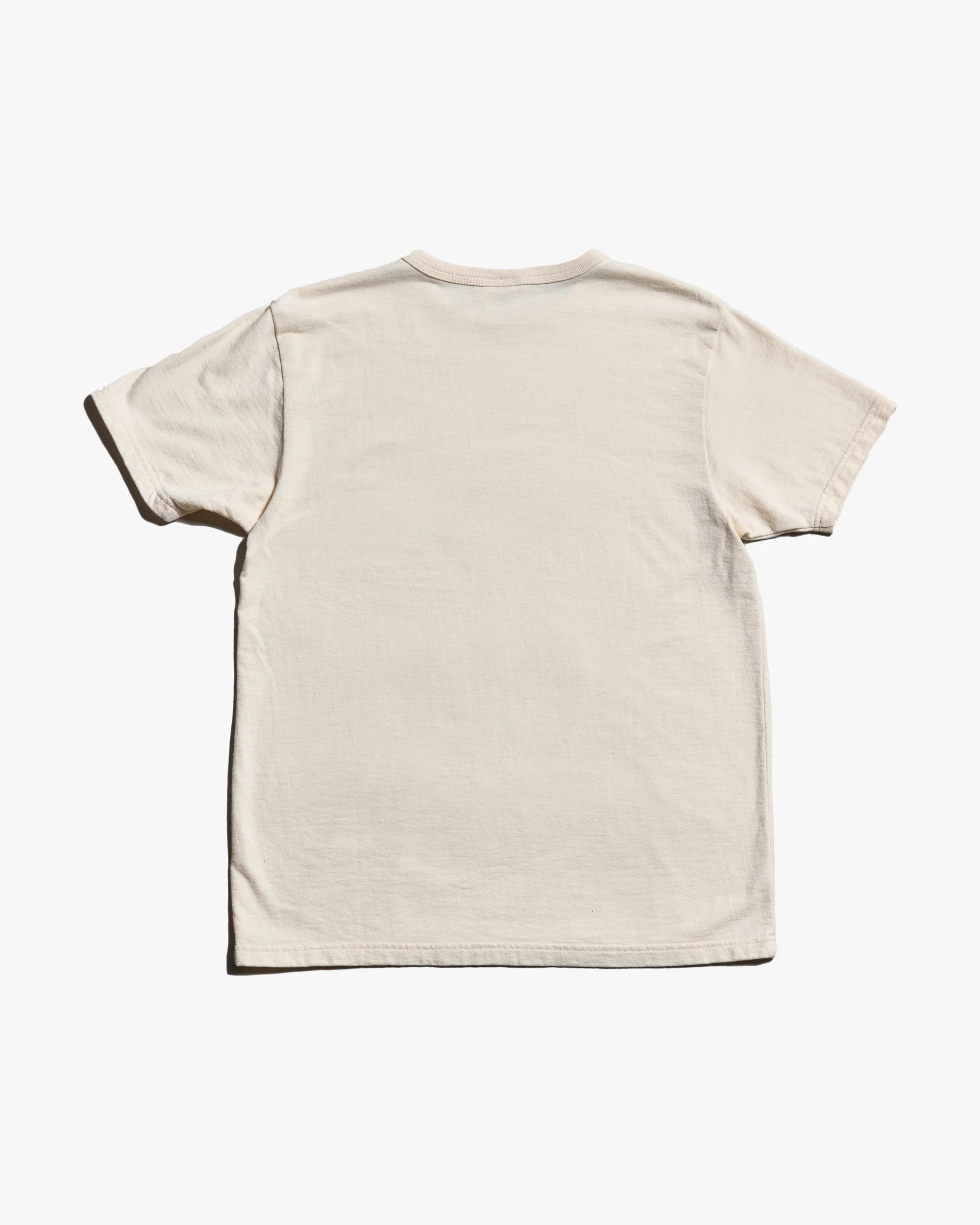 Samurai Jeans SJST-RIM Solid Inlay Loopwheel Tee - Ivory - Image 3
