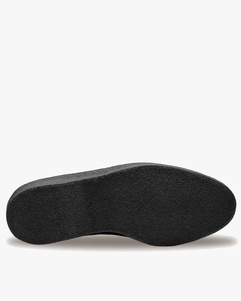 Sanders Hi-Top Chukka Boot - Black Suede - Image 5