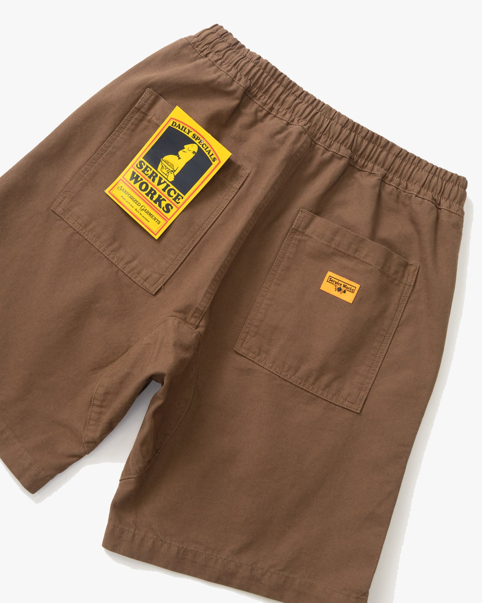 Service Works Classic Canvas Chef Shorts - Bark - Image 3