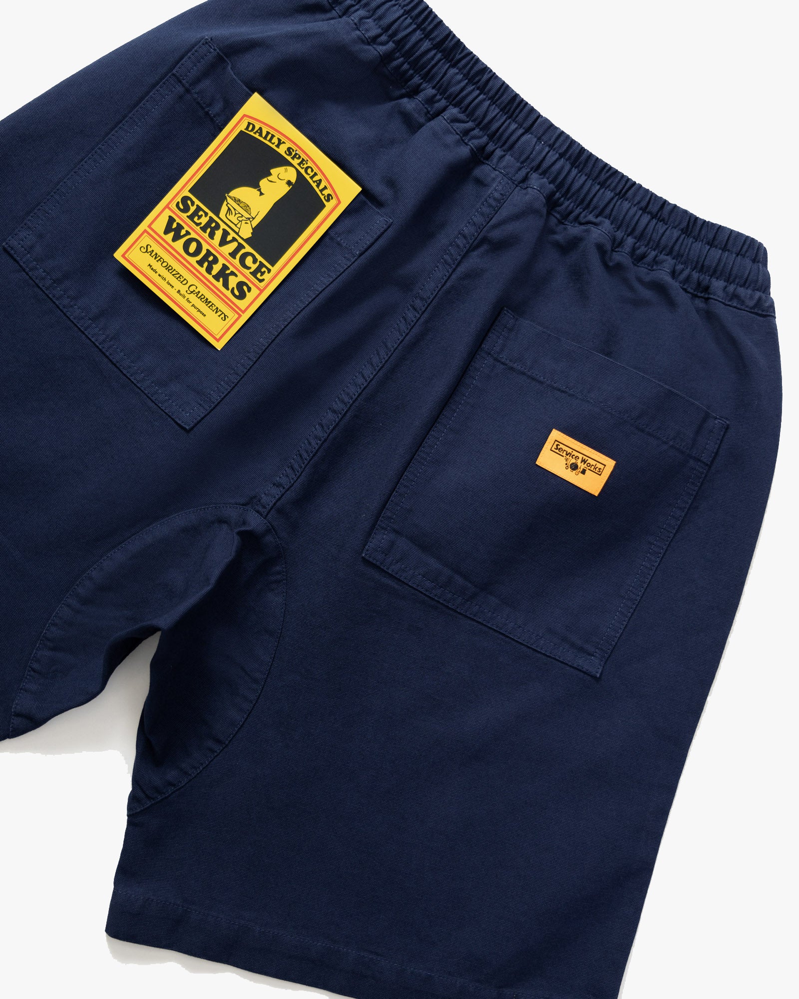 Service Works Classic Canvas Chef Shorts - Dark Navy - Image 6