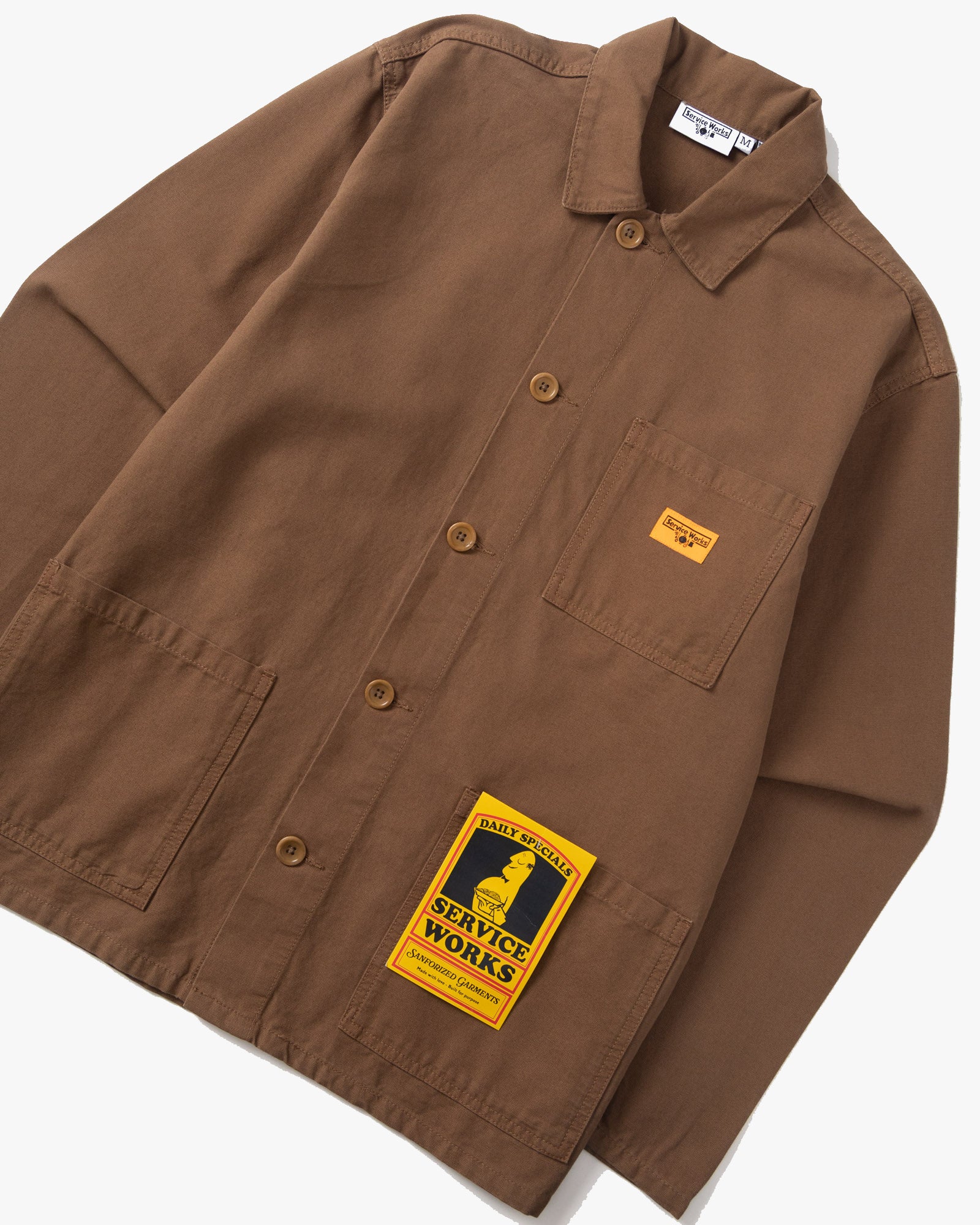 Service Works Classic Canvas Chore Shirt - Bark - Image 2