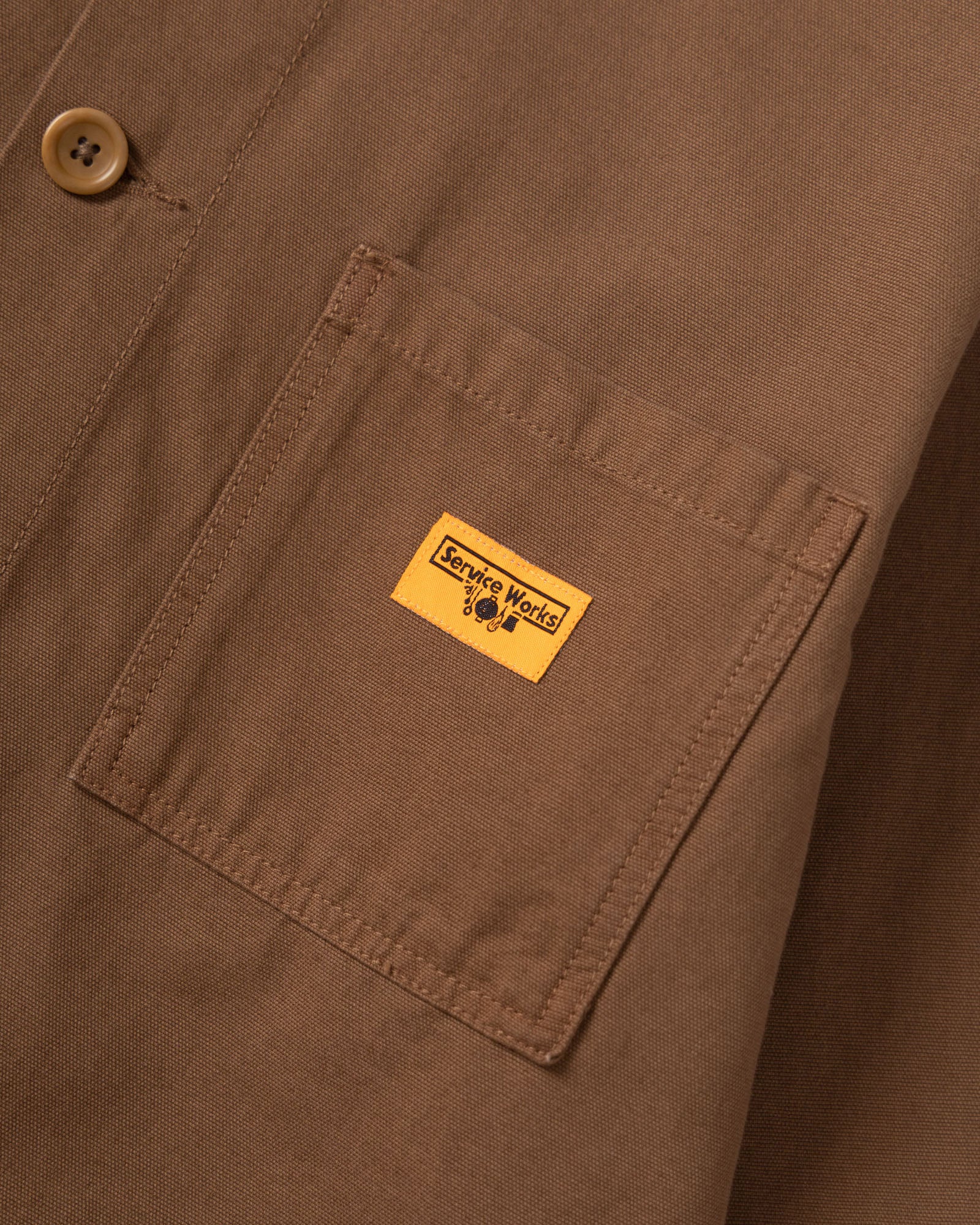 Service Works Classic Canvas Chore Shirt - Bark - Image 6