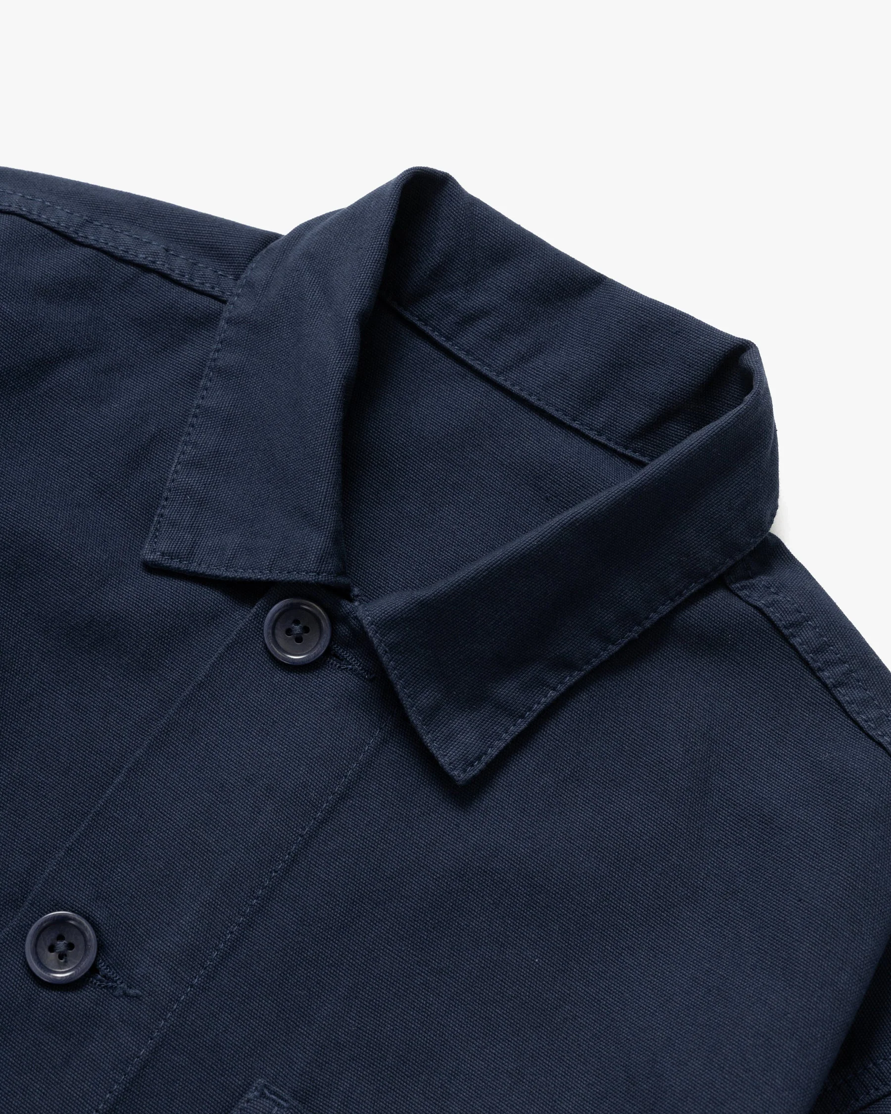 Service Works Classic Canvas Chore Shirt - Dark Navy - Image 4