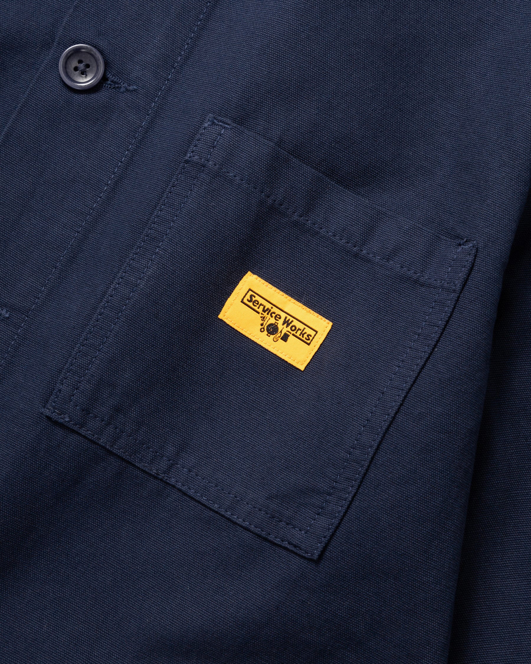 Service Works Classic Canvas Chore Shirt - Dark Navy - Image 5