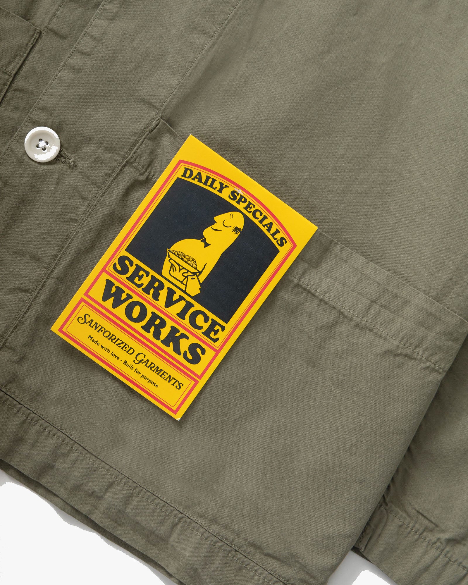 Service Works Easy Chef Shirt - Olive - Image 4