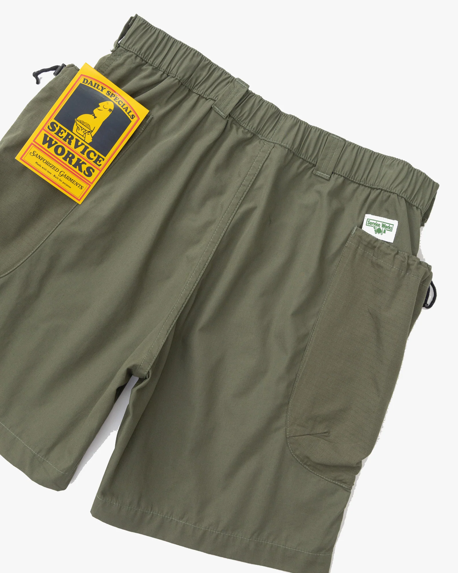 Service Works Gardener Shorts - Olive - Image 3