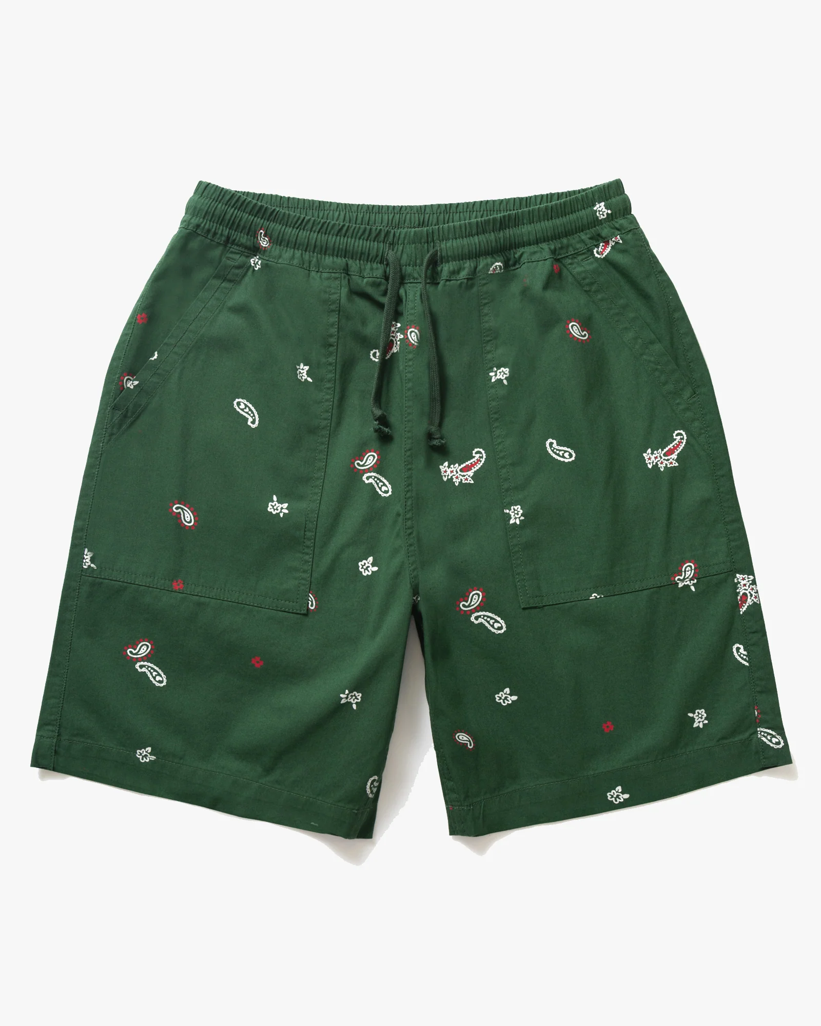 Service Works Paisley Chef Shorts - Forest - Image 2