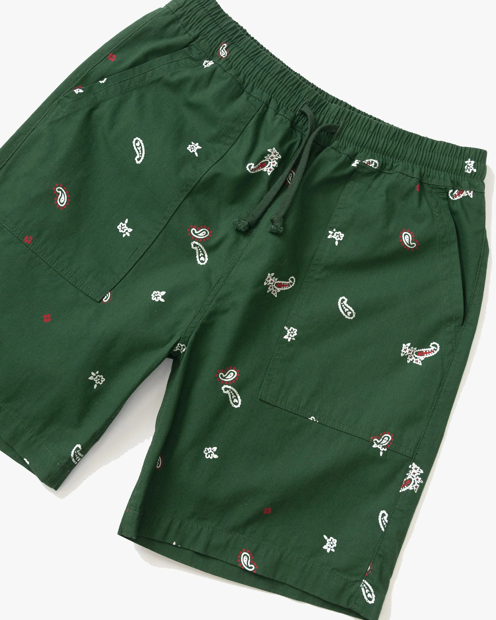 Service Works Paisley Chef Shorts - Forest - Image 4
