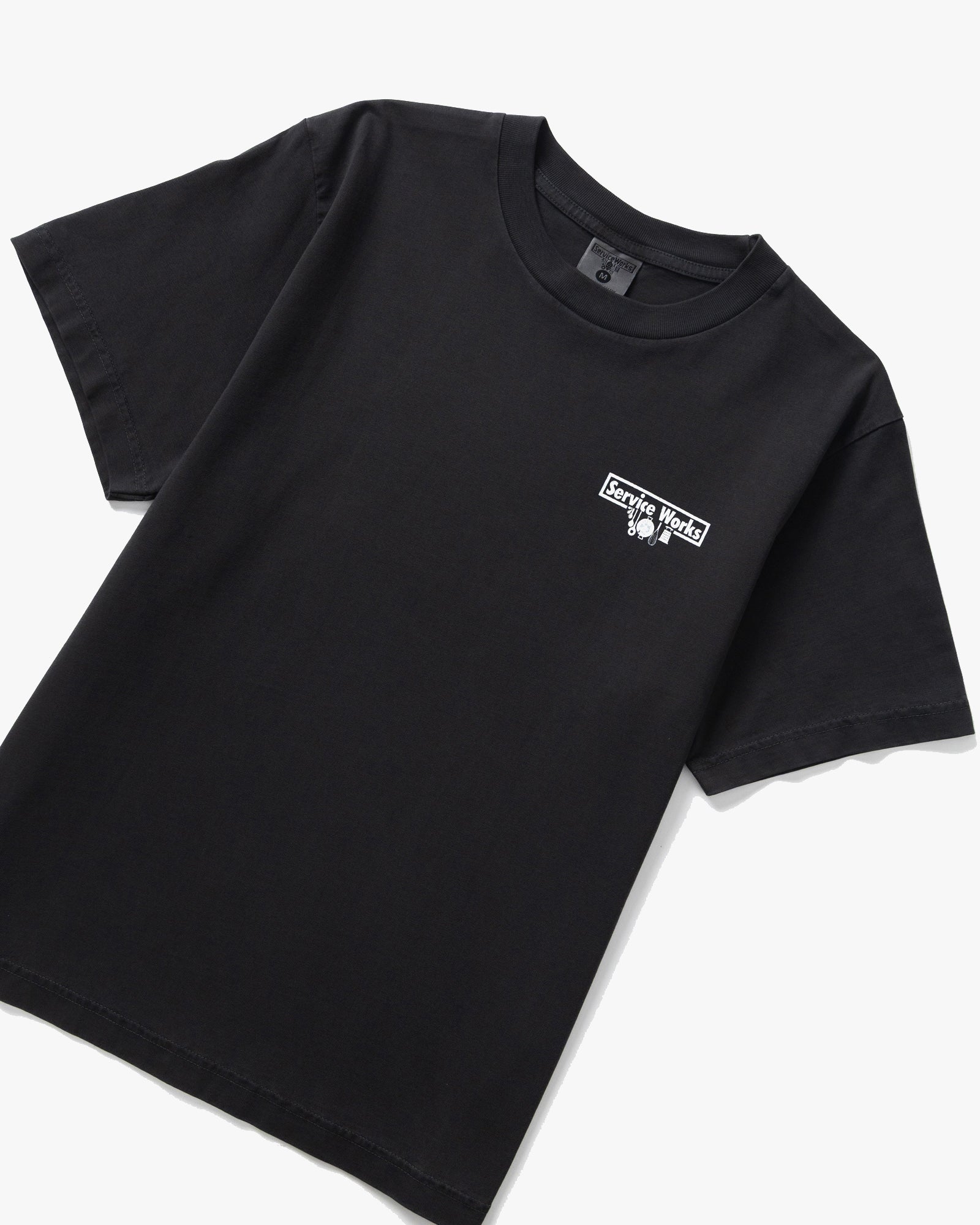 Service Works Pigment Dyed Trademark Tee - Black - Image 3
