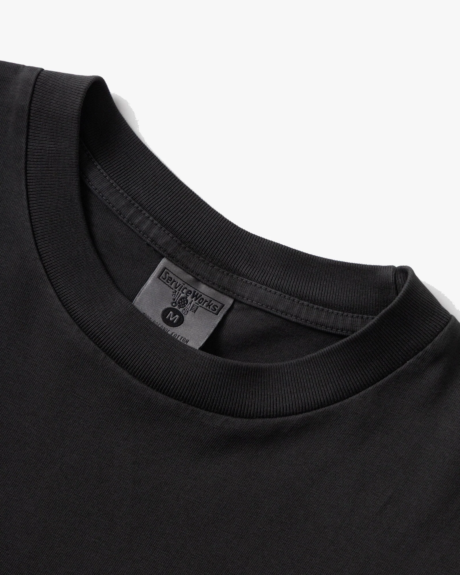 Service Works Pigment Dyed Trademark Tee - Black - Image 5