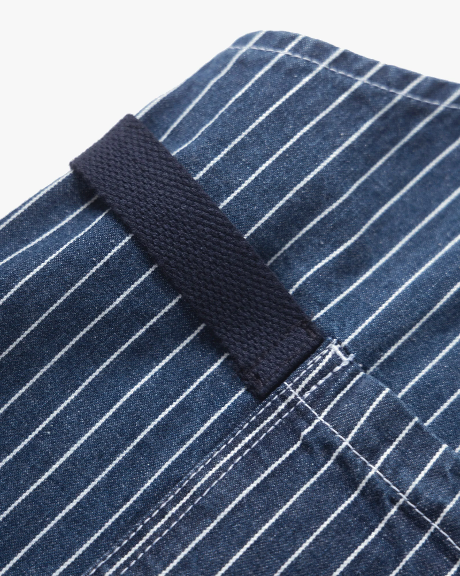 Service Works Pinstripe Denim Apron - Indigo - Image 4