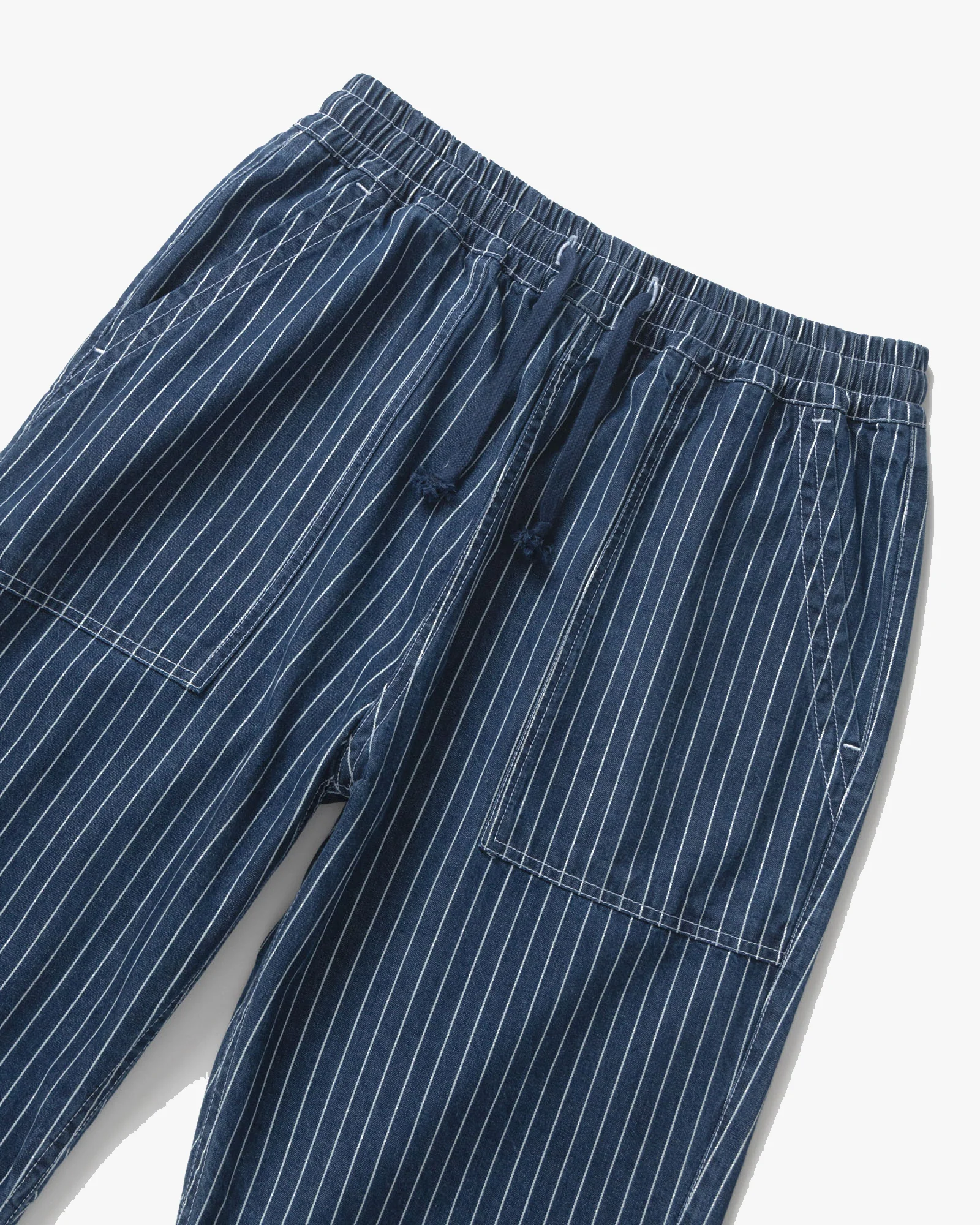 Service Works Pinstripe Denim Chef Pant - Indigo - Image 4