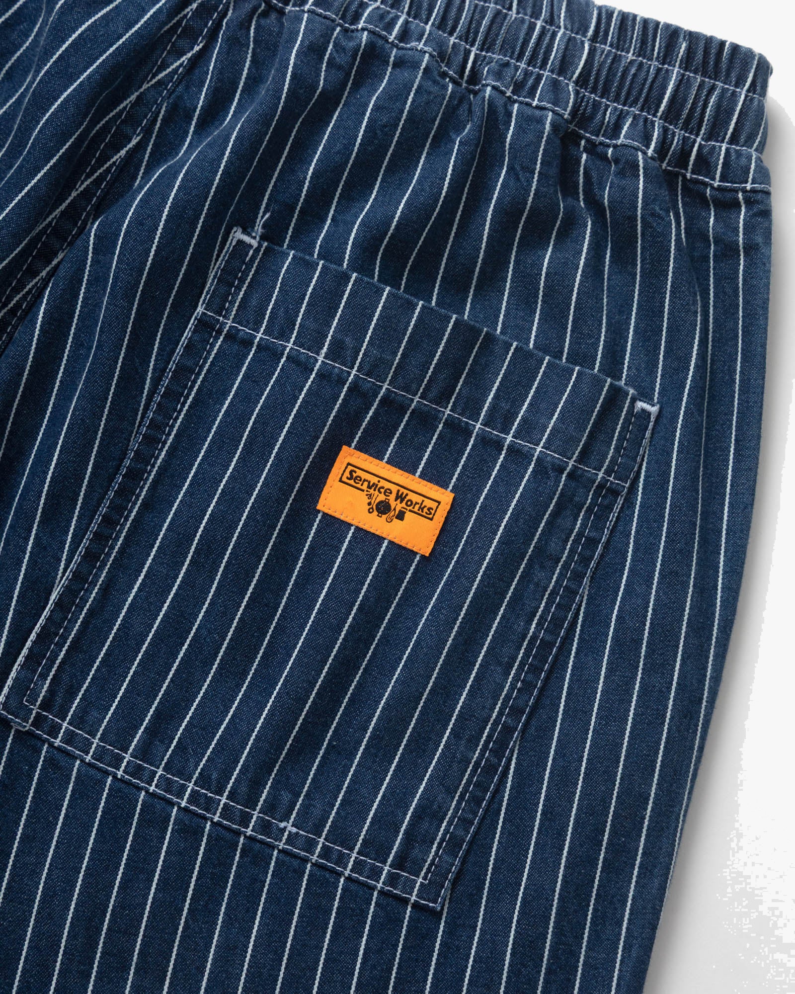 Service Works Pinstripe Denim Chef Pant - Indigo - Image 6