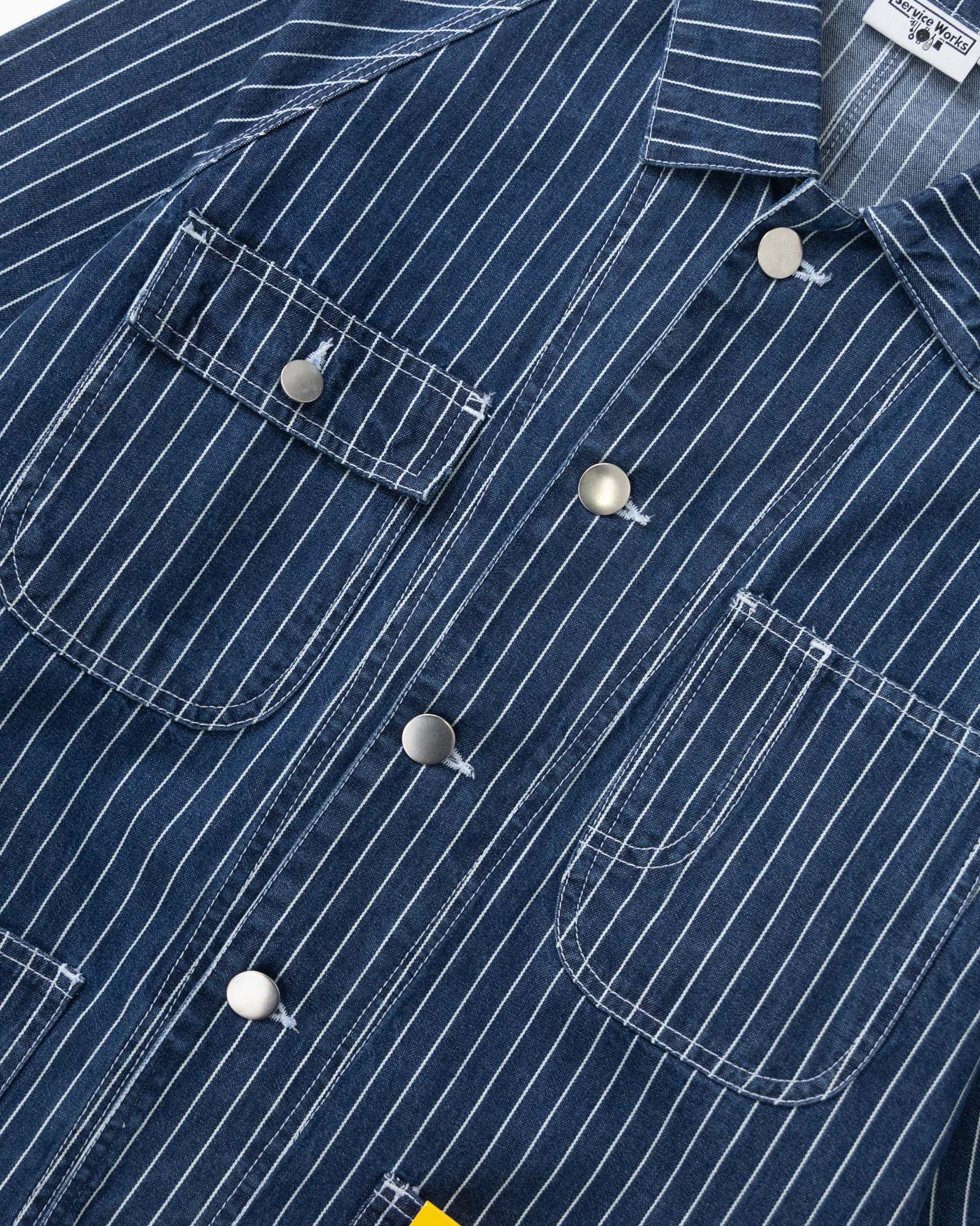 Service Works Pinstripe Denim Coverall 2.0 - Indigo - Image 2