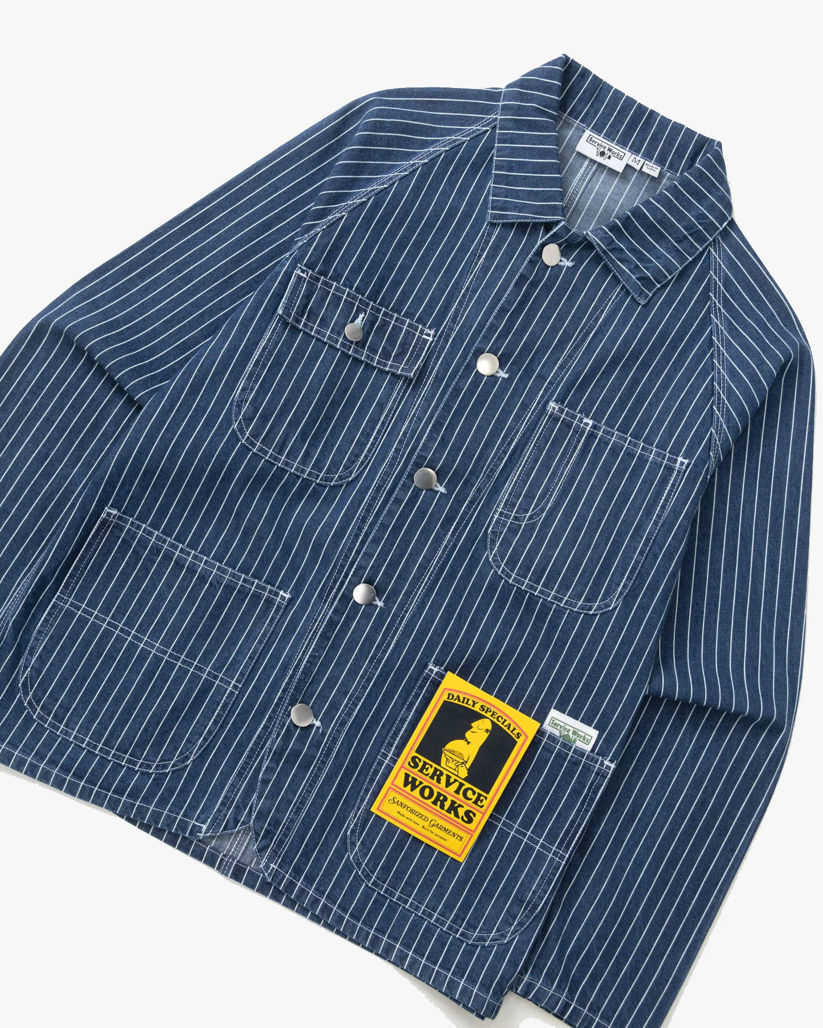 Service Works Pinstripe Denim Coverall 2.0 - Indigo - Image 3