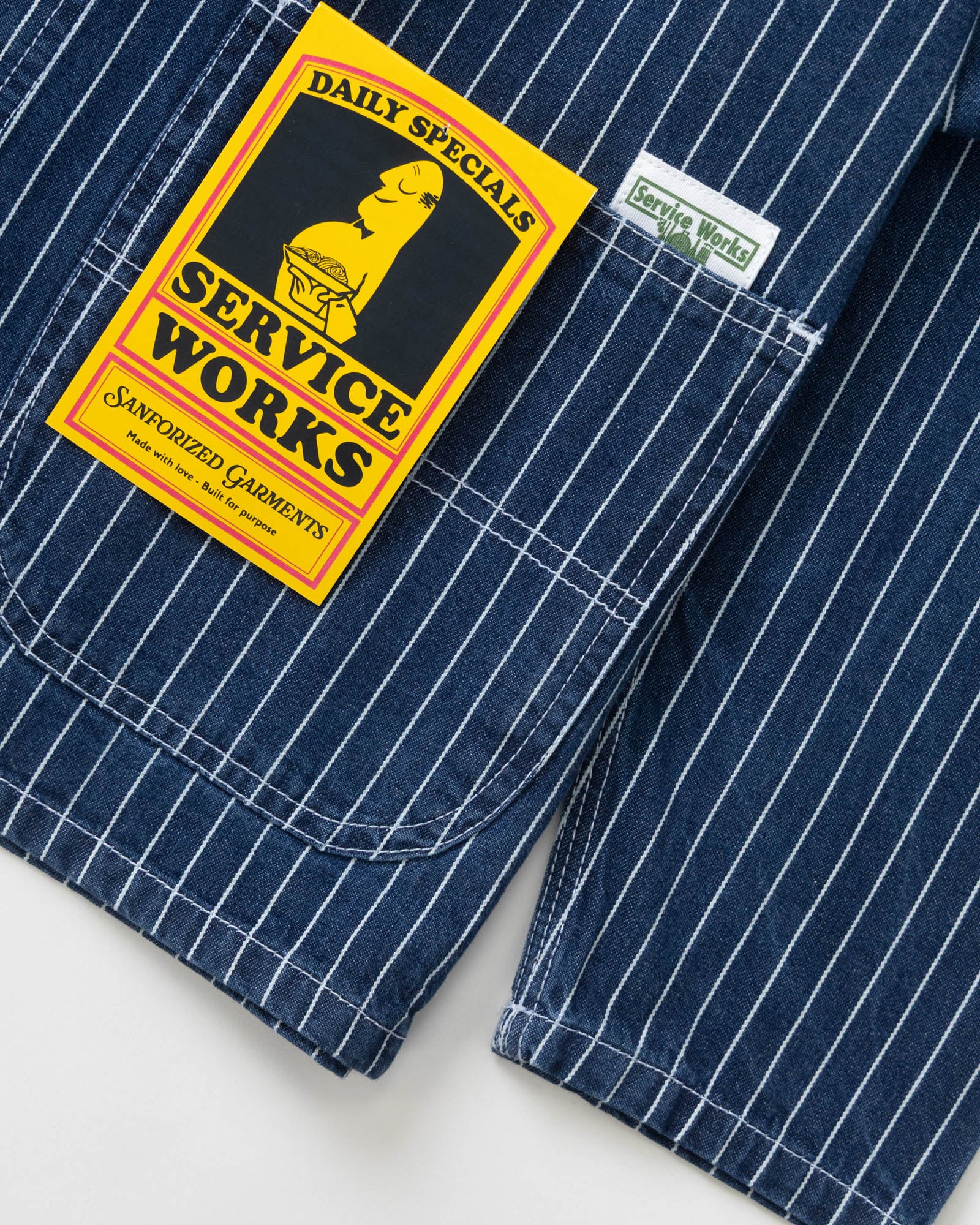 Service Works Pinstripe Denim Coverall 2.0 - Indigo - Image 5