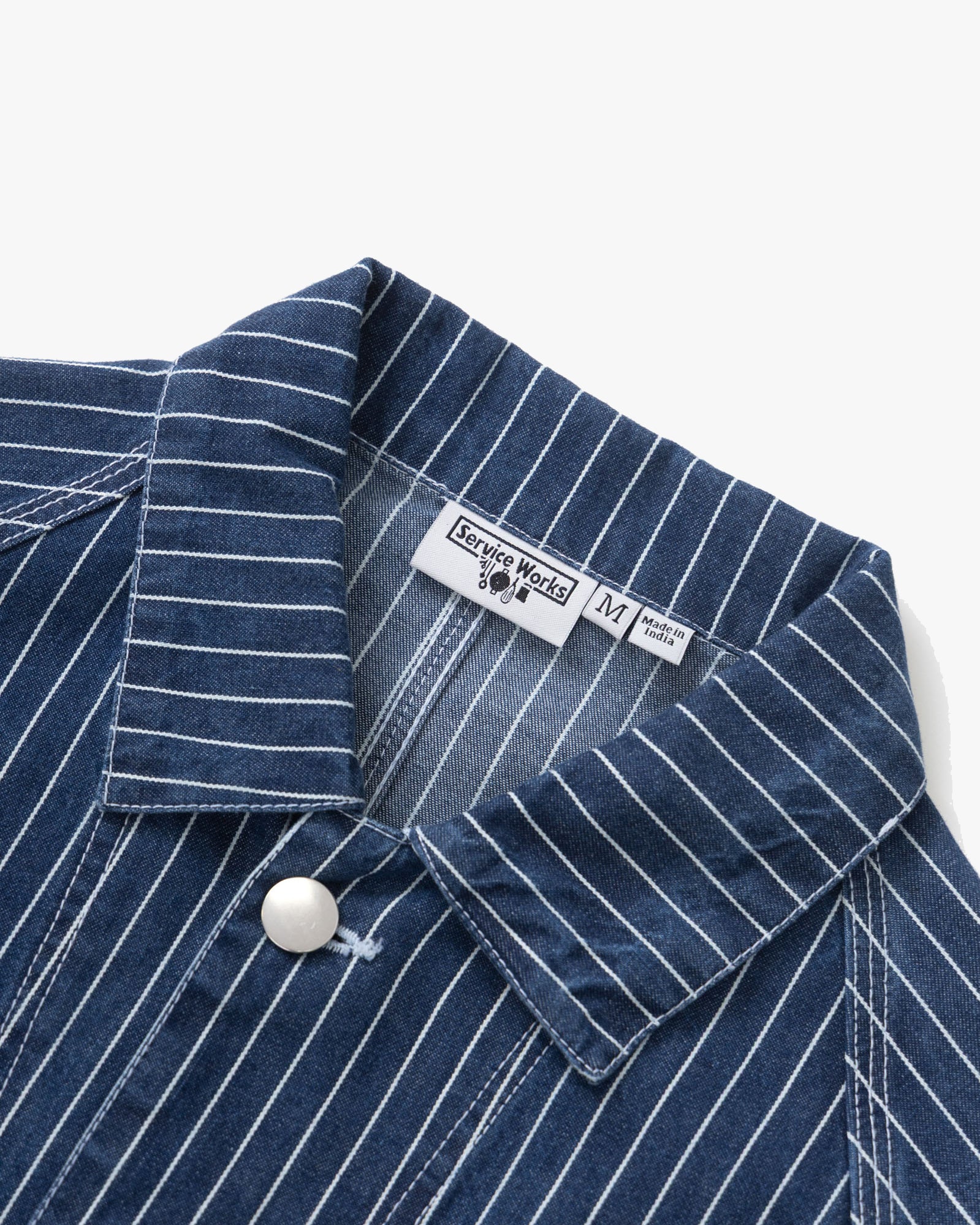 Service Works Pinstripe Denim Coverall 2.0 - Indigo - Image 6