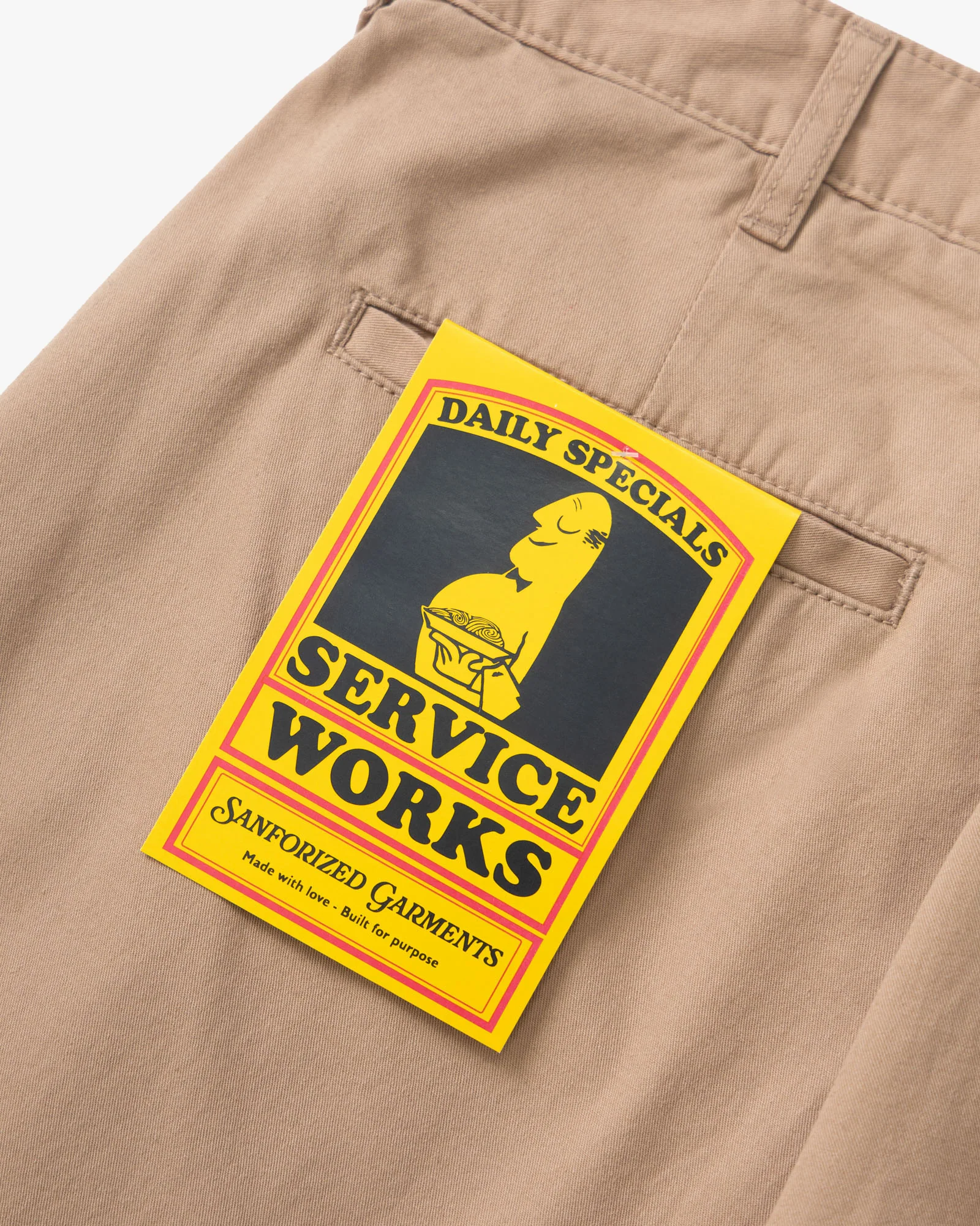 Service Works Twill Part Timer Pant - Mushroom - Image 3