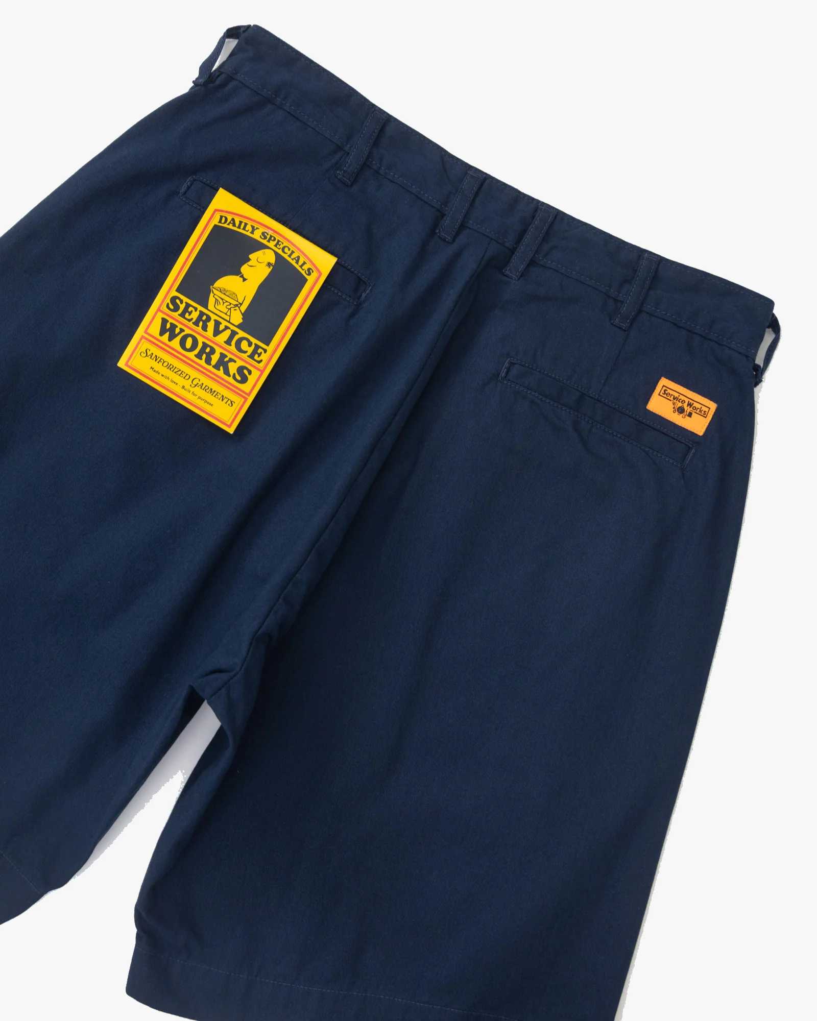 Service Works Twill Part Timer Shorts - Dark Navy - Image 2