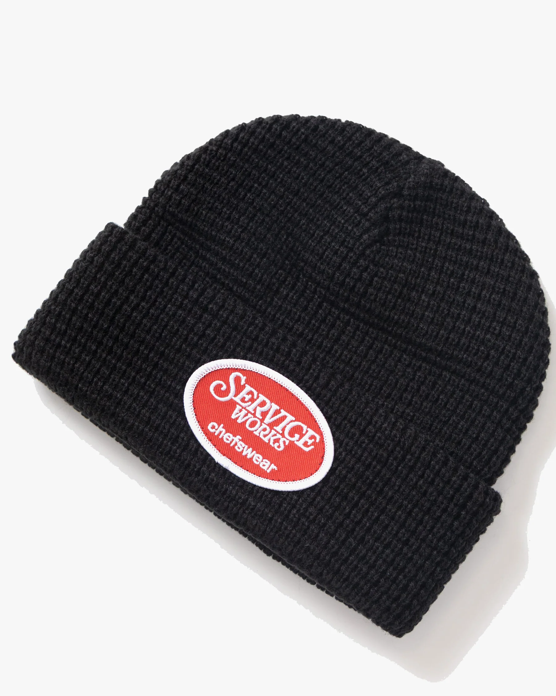 Service Works Waffle Patch Beanie - Black - Image 3