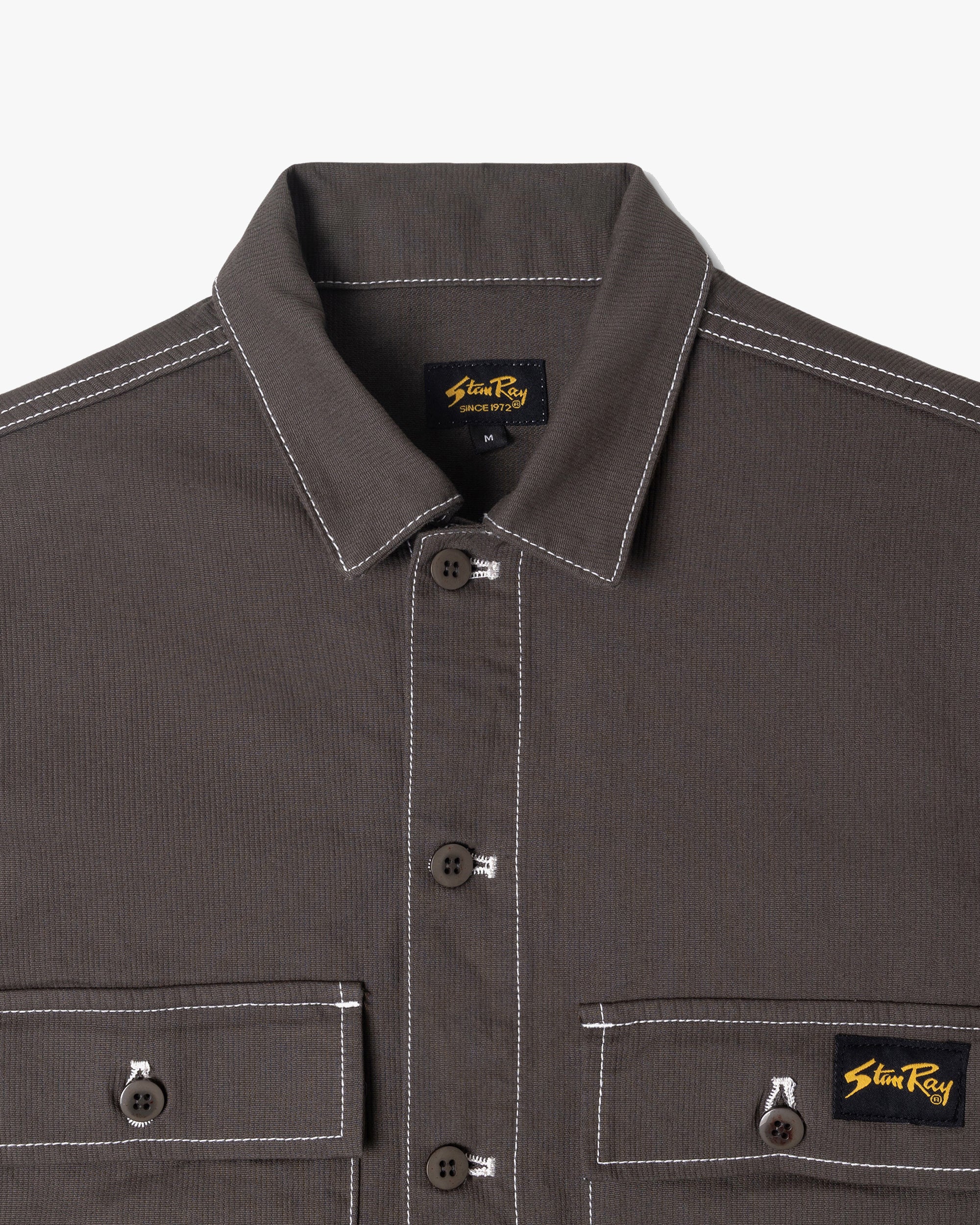 Stan Ray CPO Shirt - Charcoal Bedford Cord - Image 2