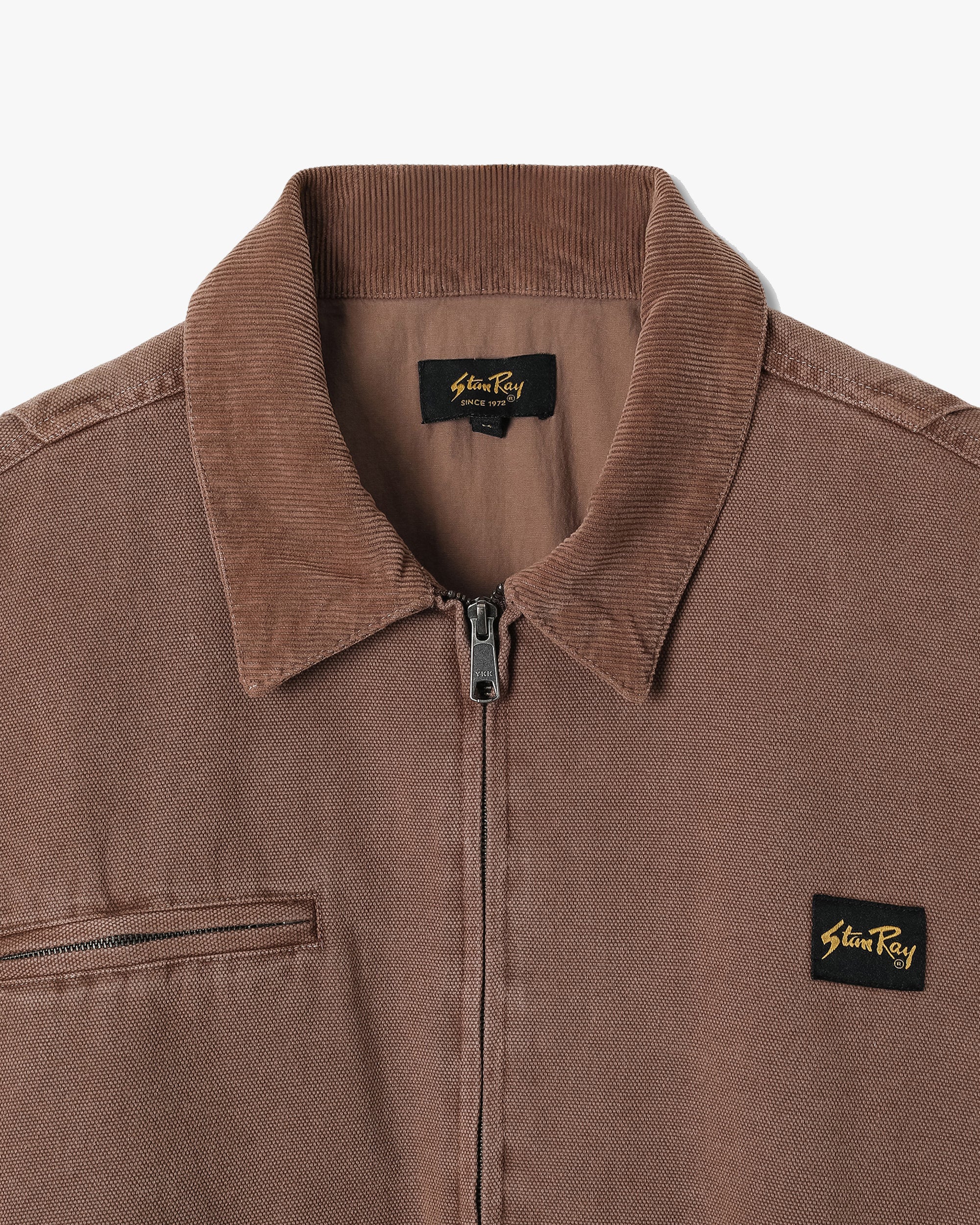 Stan Ray Roughneck Collared Bomber Jacket - Washed Acorn - Image 3
