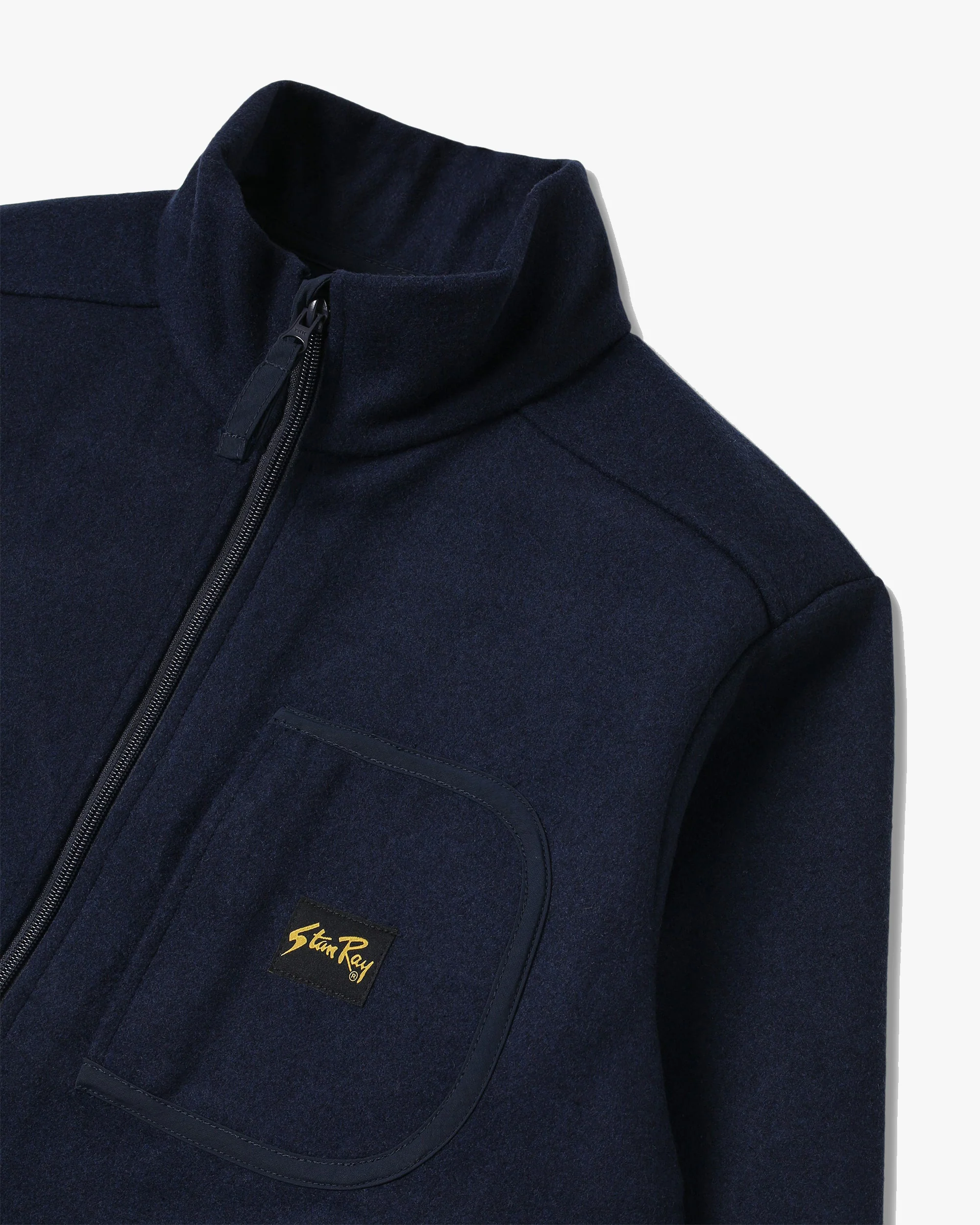 Stan Ray Wool Fleece Jacket - Navy Heather - Image 3