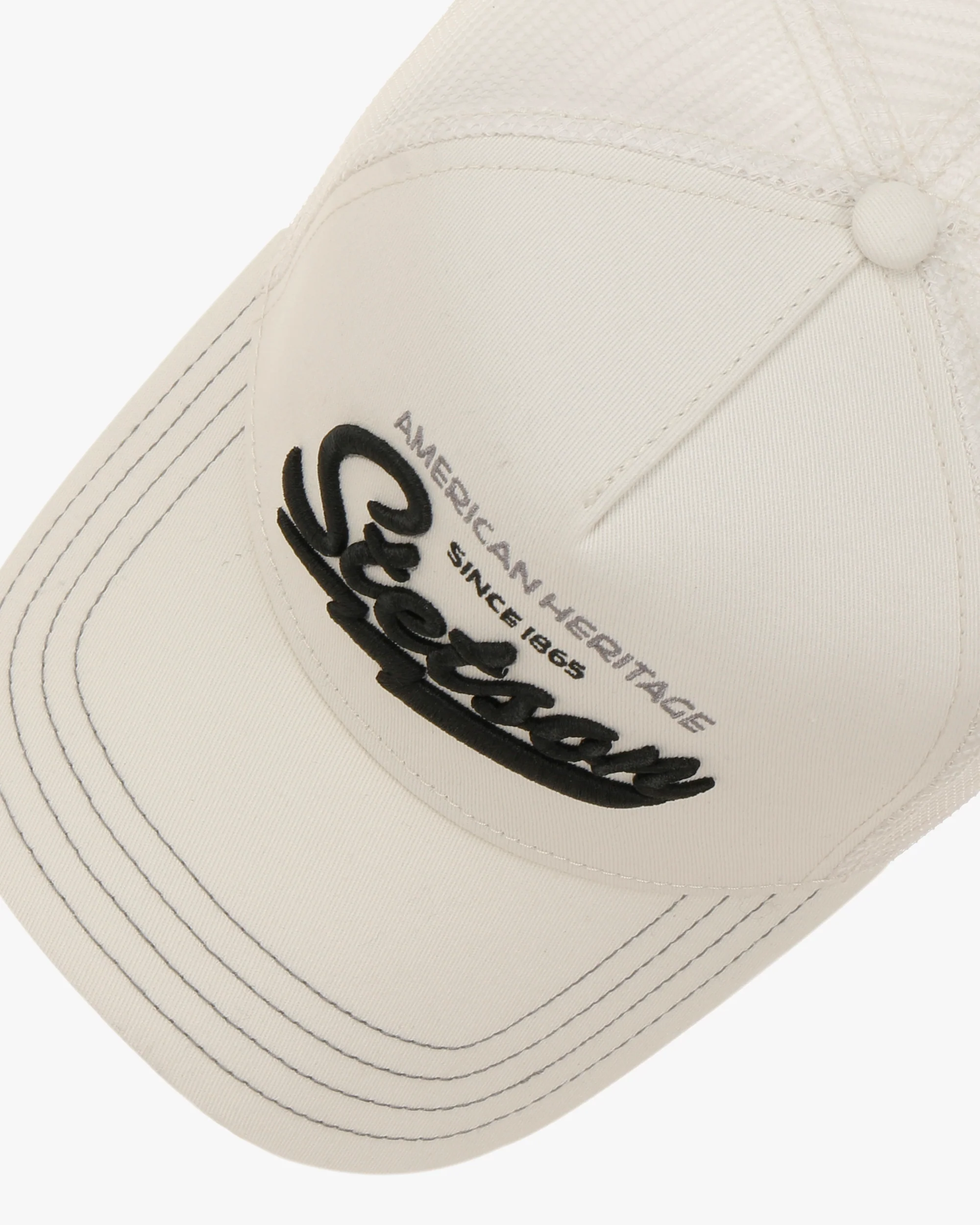 Stetson American Heritage Classic Trucker Cap - Off White - Image 3